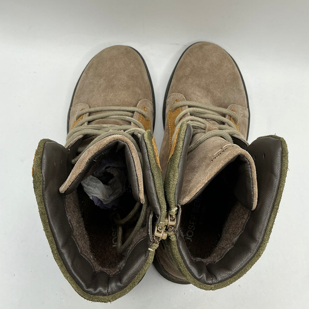 JOSEF SEIBEL suede ankle boots with zip