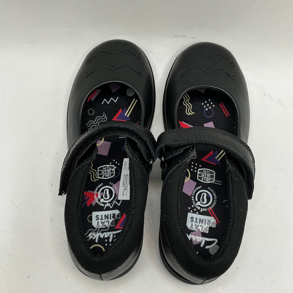 CLARKS Jazzy Jig leather school shoes