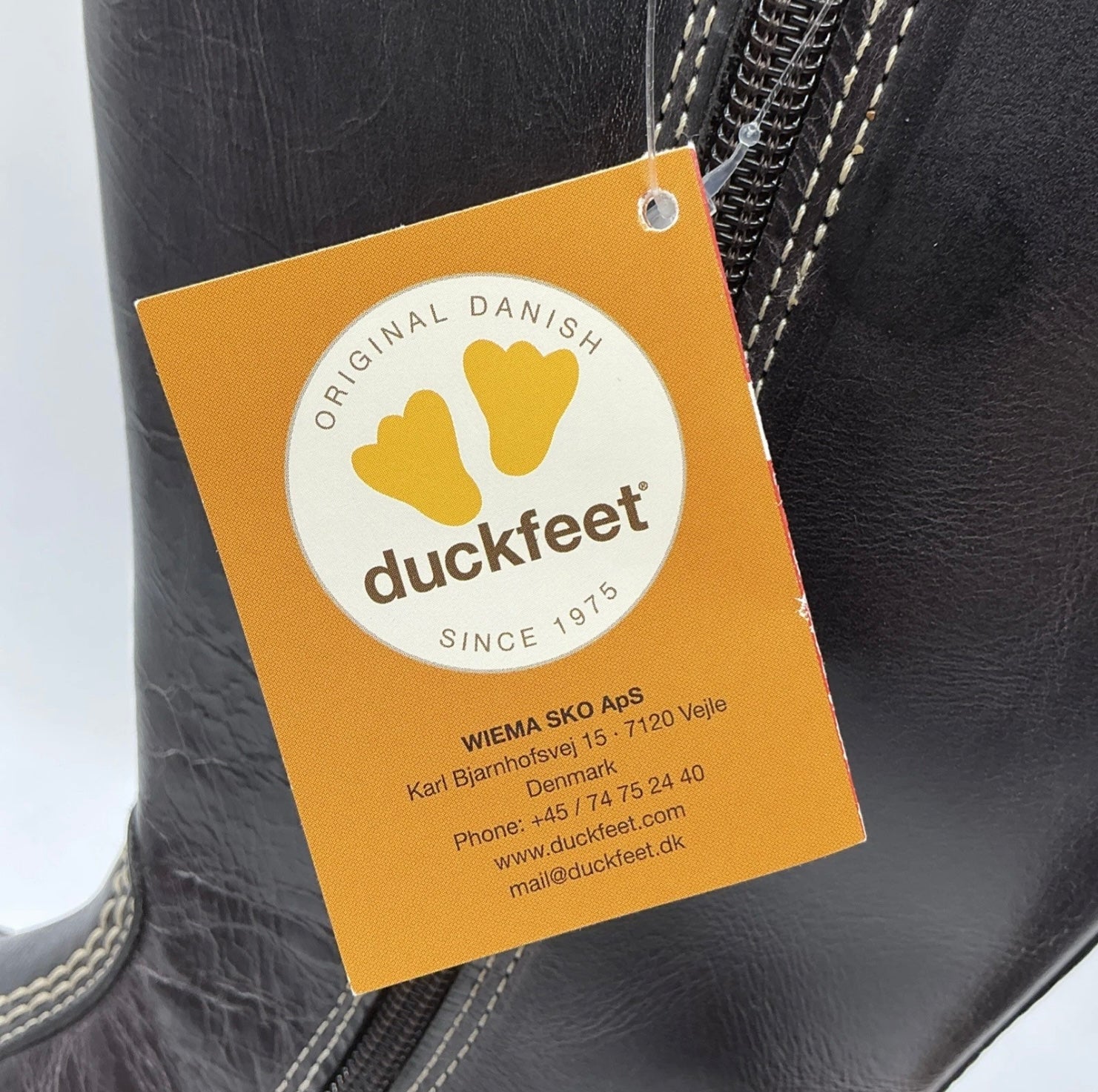 Duckfeet Vejle Slate colour Leather Boots