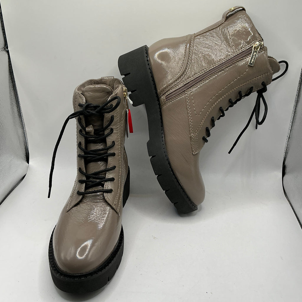 Tamaris Comfort Patent Leather Ankle Boots