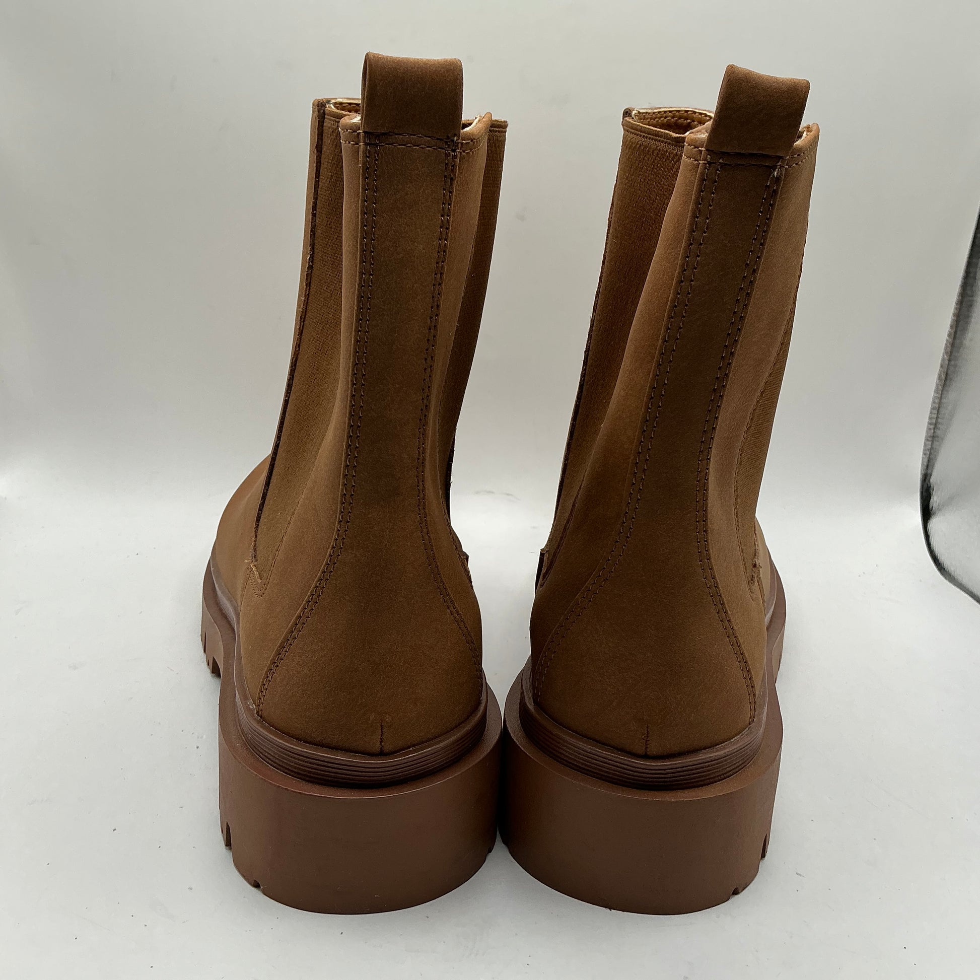 M&S insolia chunky brown Chelsea boots