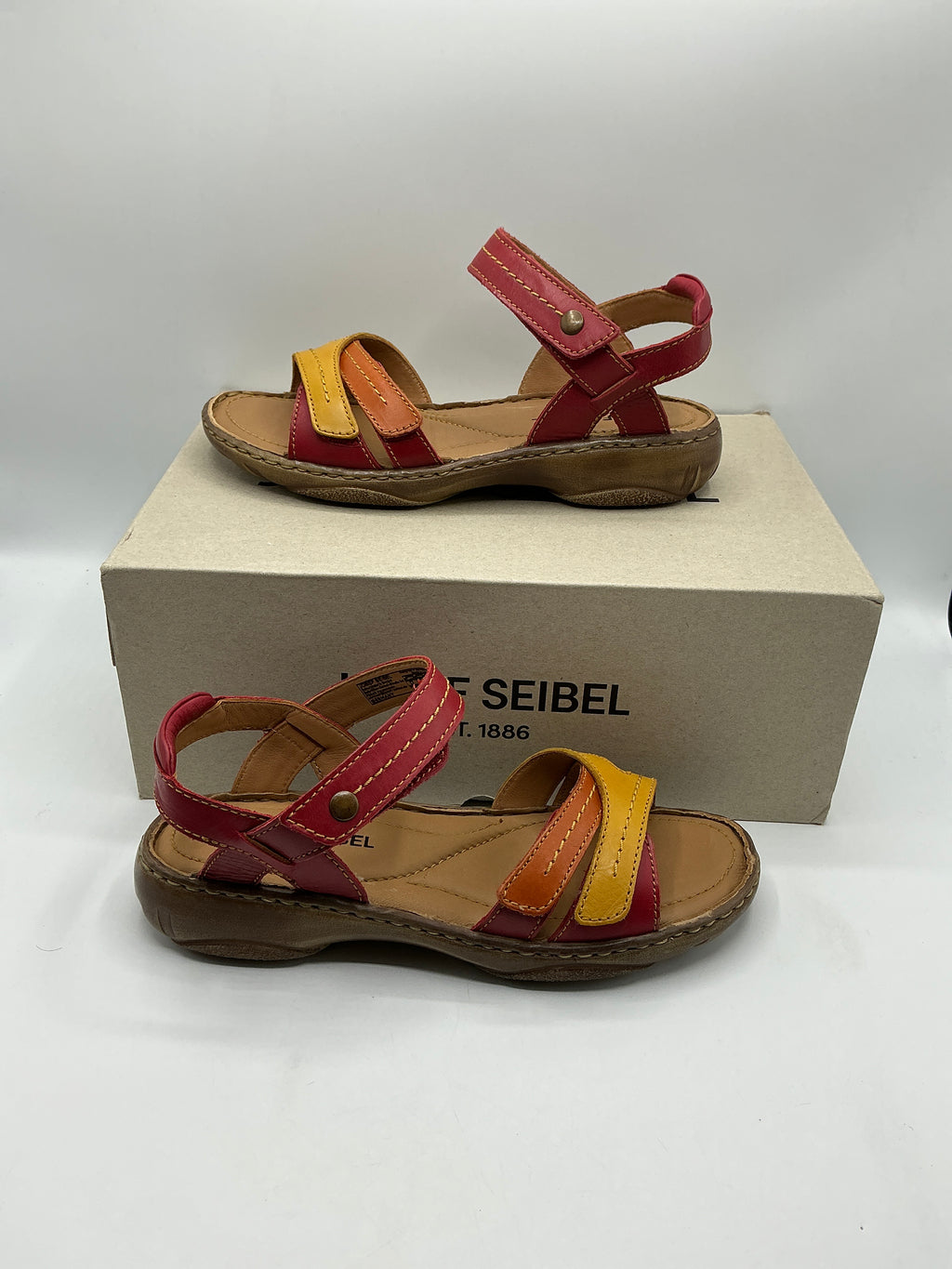 Josef Seibel Debra leather loafers summer sandals size 4