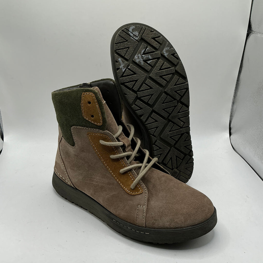 JOSEF SEIBEL suede ankle boots with zip