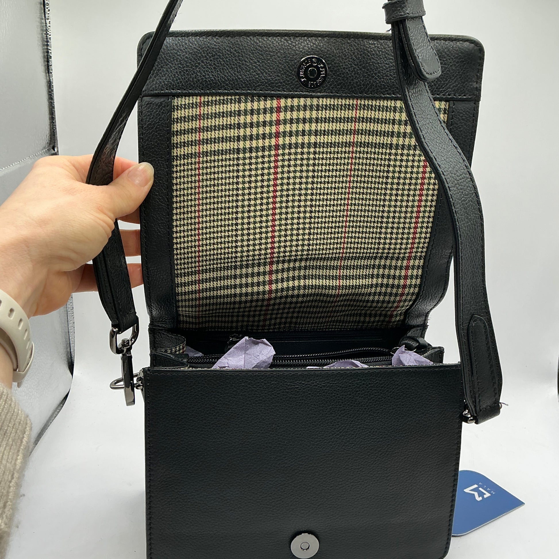 MALA LEATHER steed flap shoulder/crossbody handbag