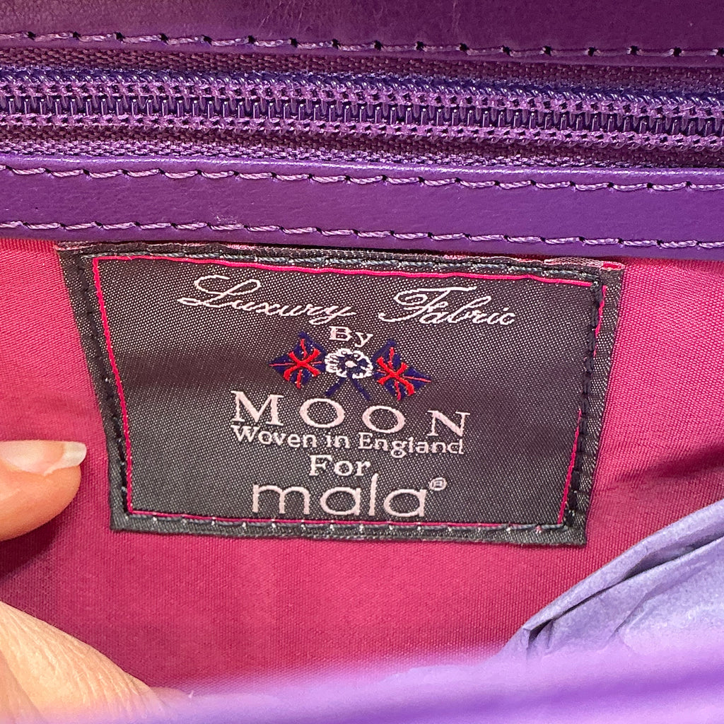 Albertweed by MALA LEATHER - English wool tweed and leather 3 zip shoulder bag