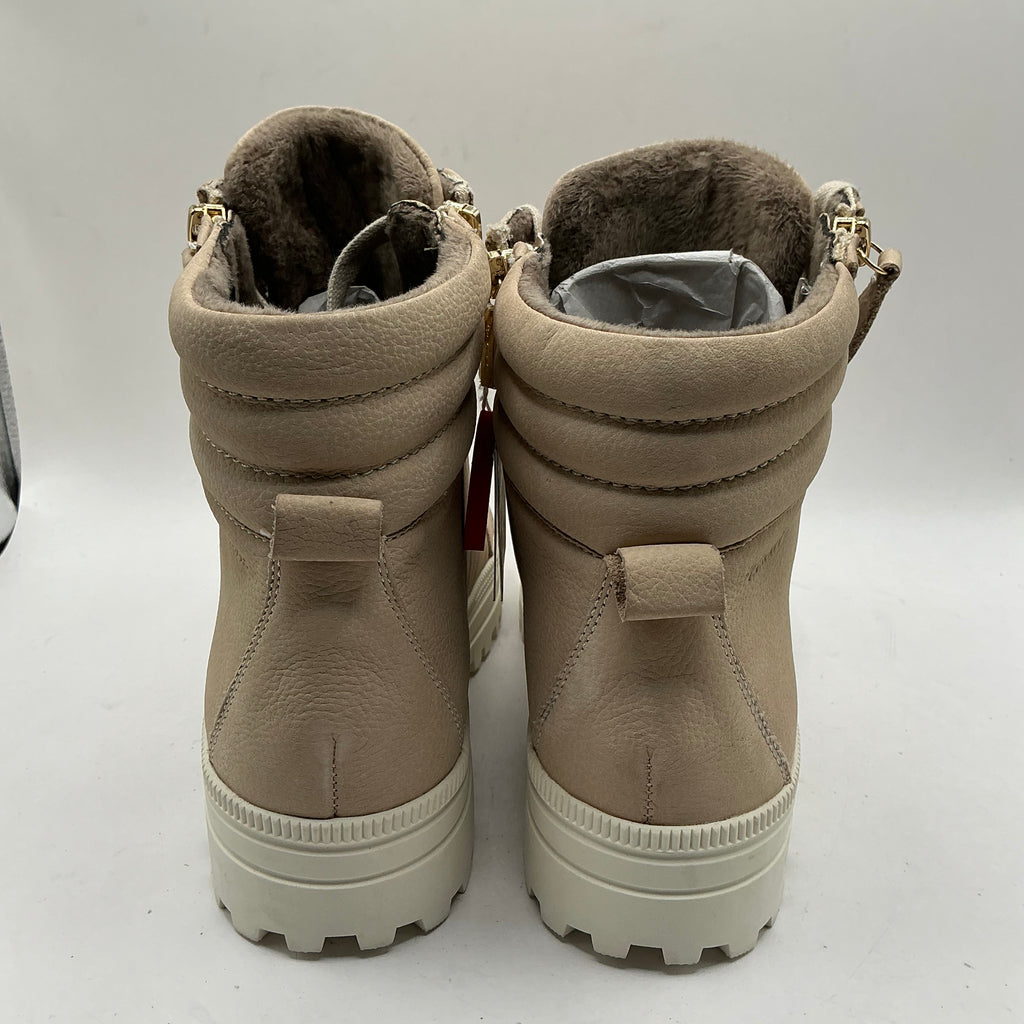 Tamaris Lace Up Ivory Ankle Bootie