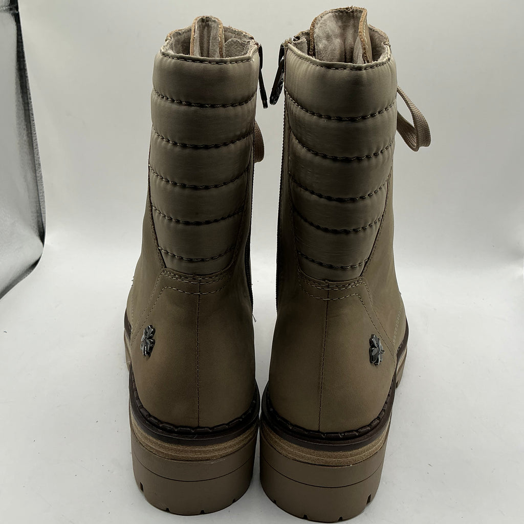 MARCO TOZZI Leather winter ankle boots