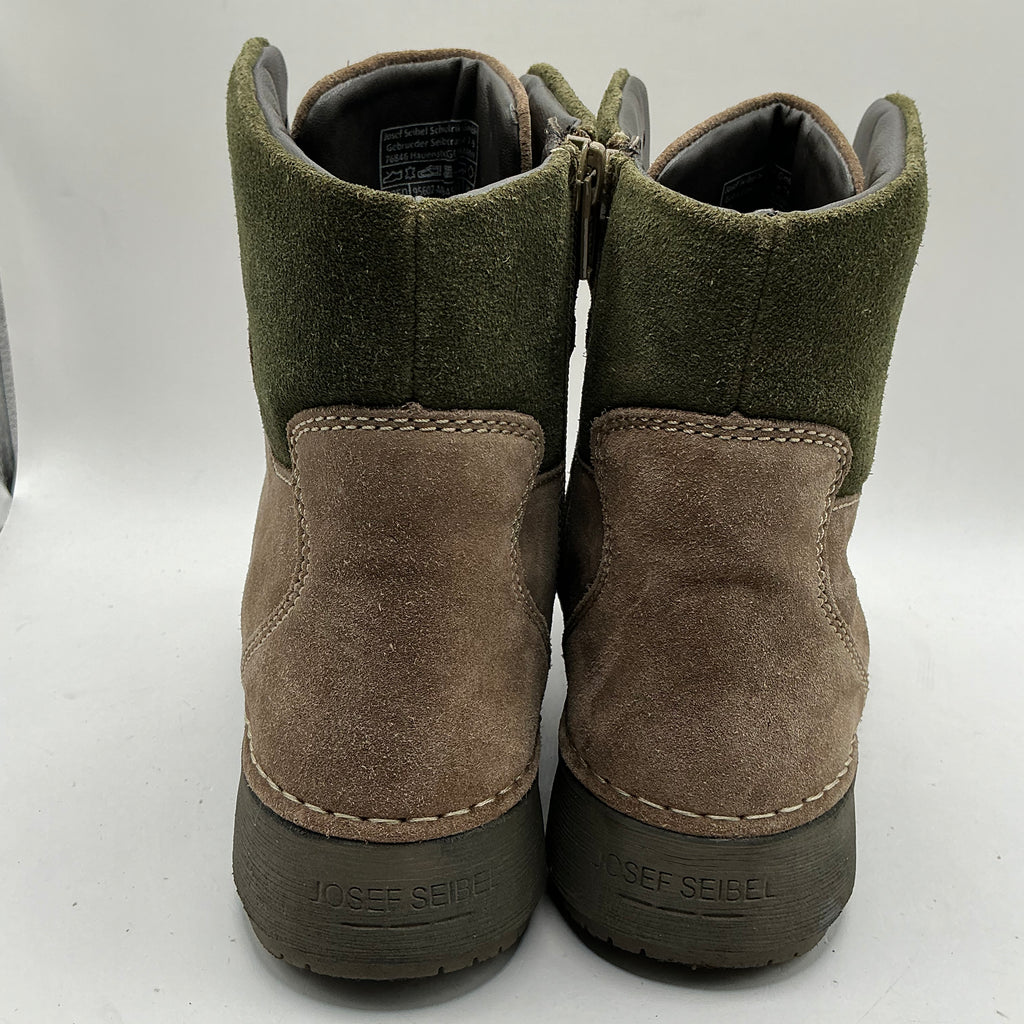 JOSEF SEIBEL suede ankle boots with zip