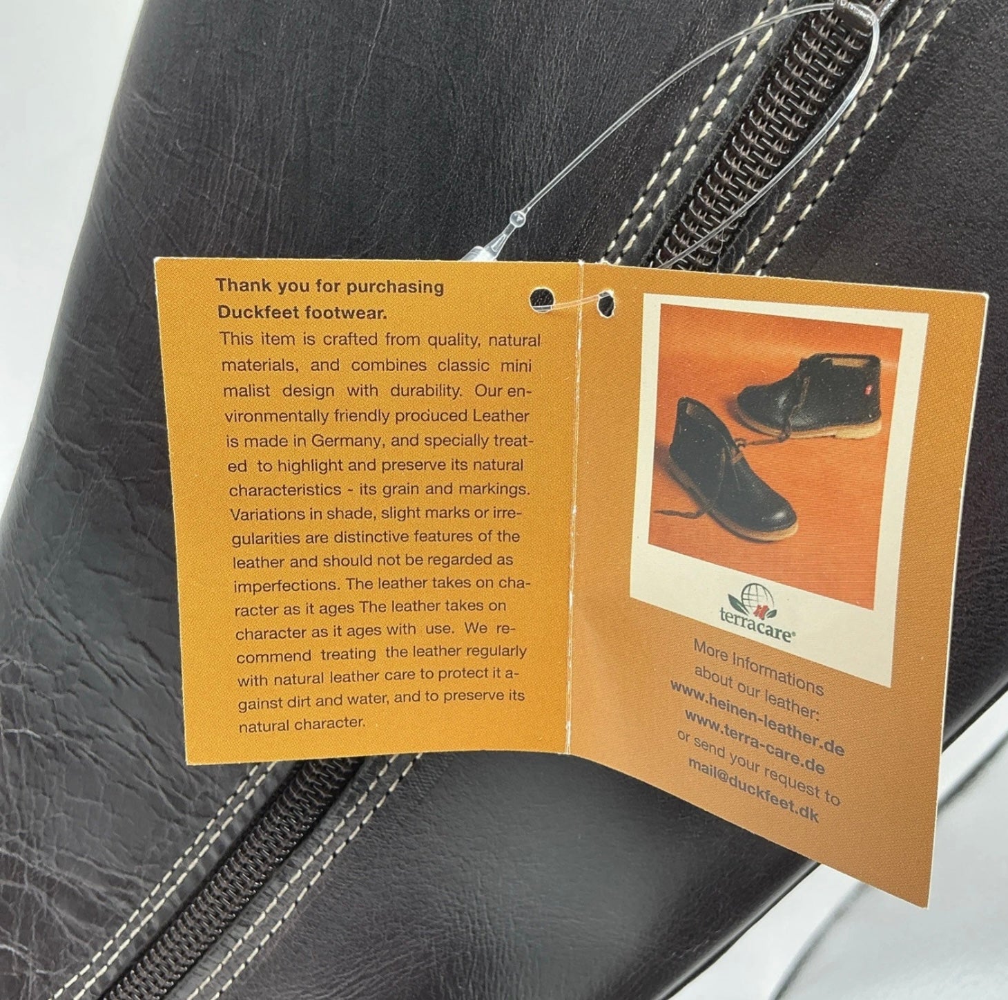 Duckfeet Vejle Slate colour Leather Boots