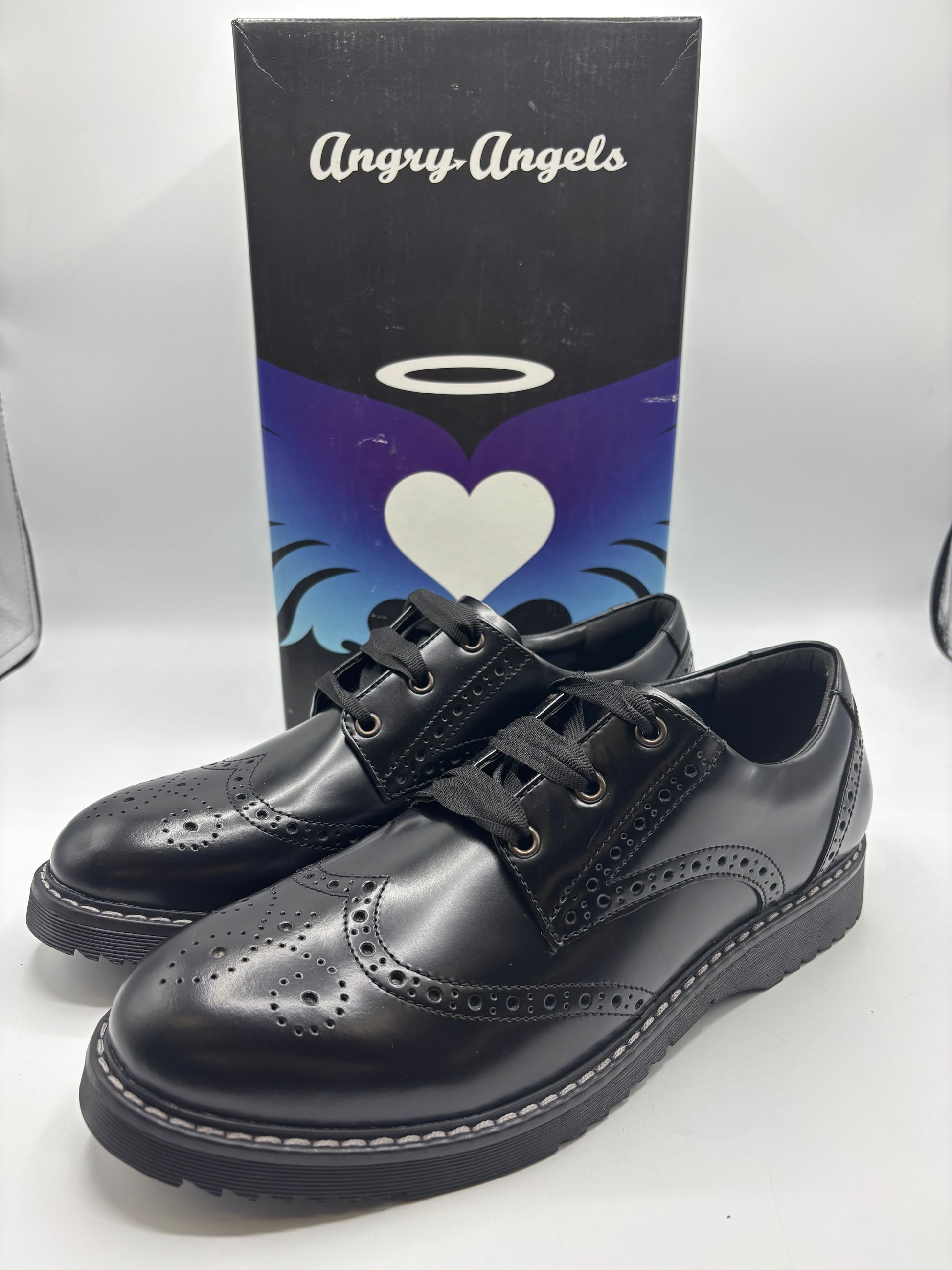 Start-rite angry angel, girls leather brogue shoes