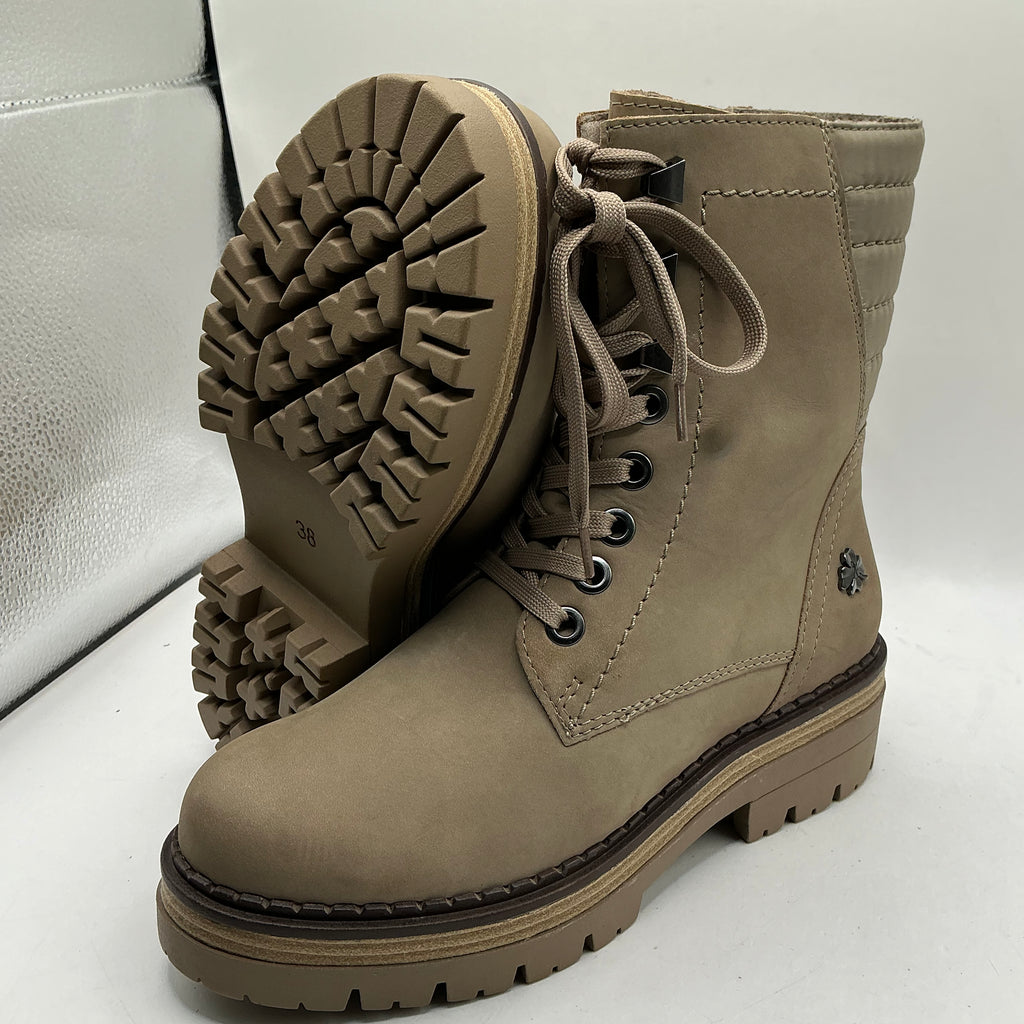 MARCO TOZZI Leather winter ankle boots