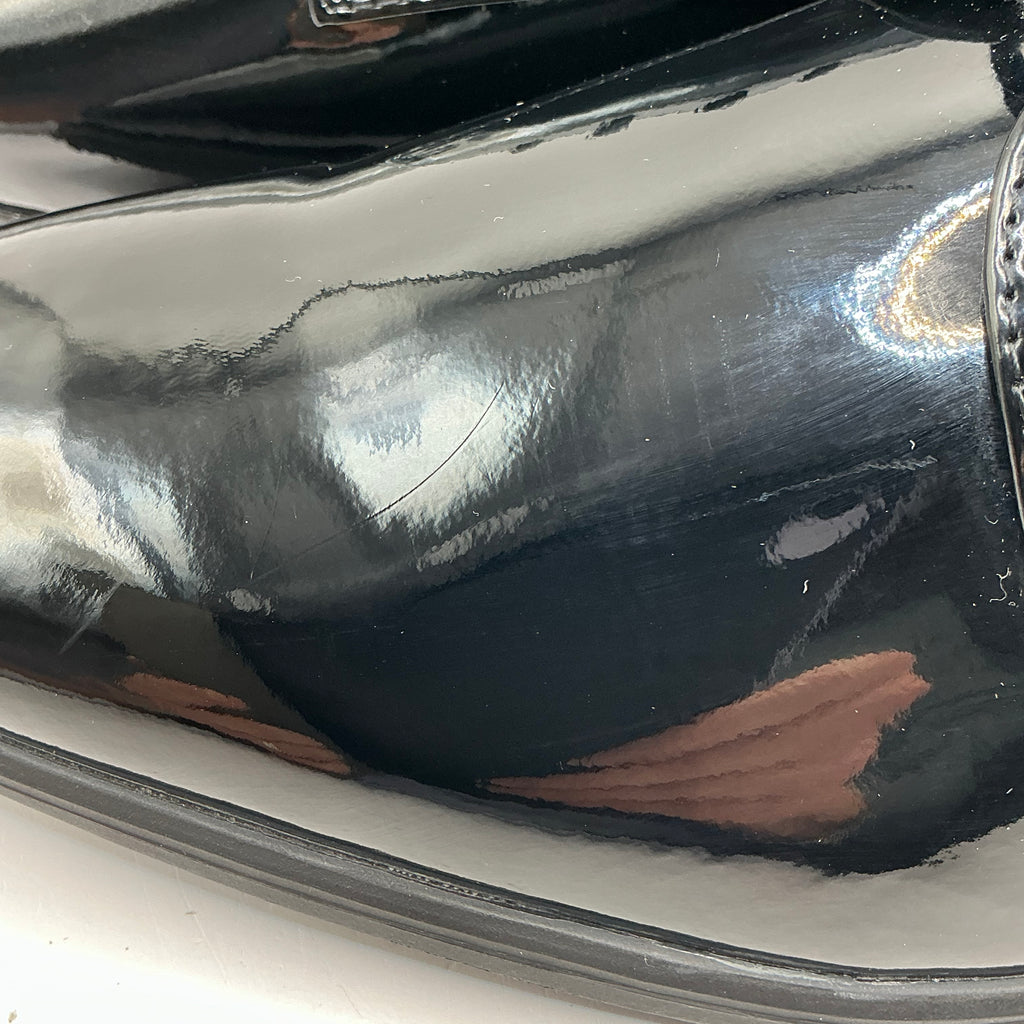 Pier One, Mens patent dress shoes, slight mark