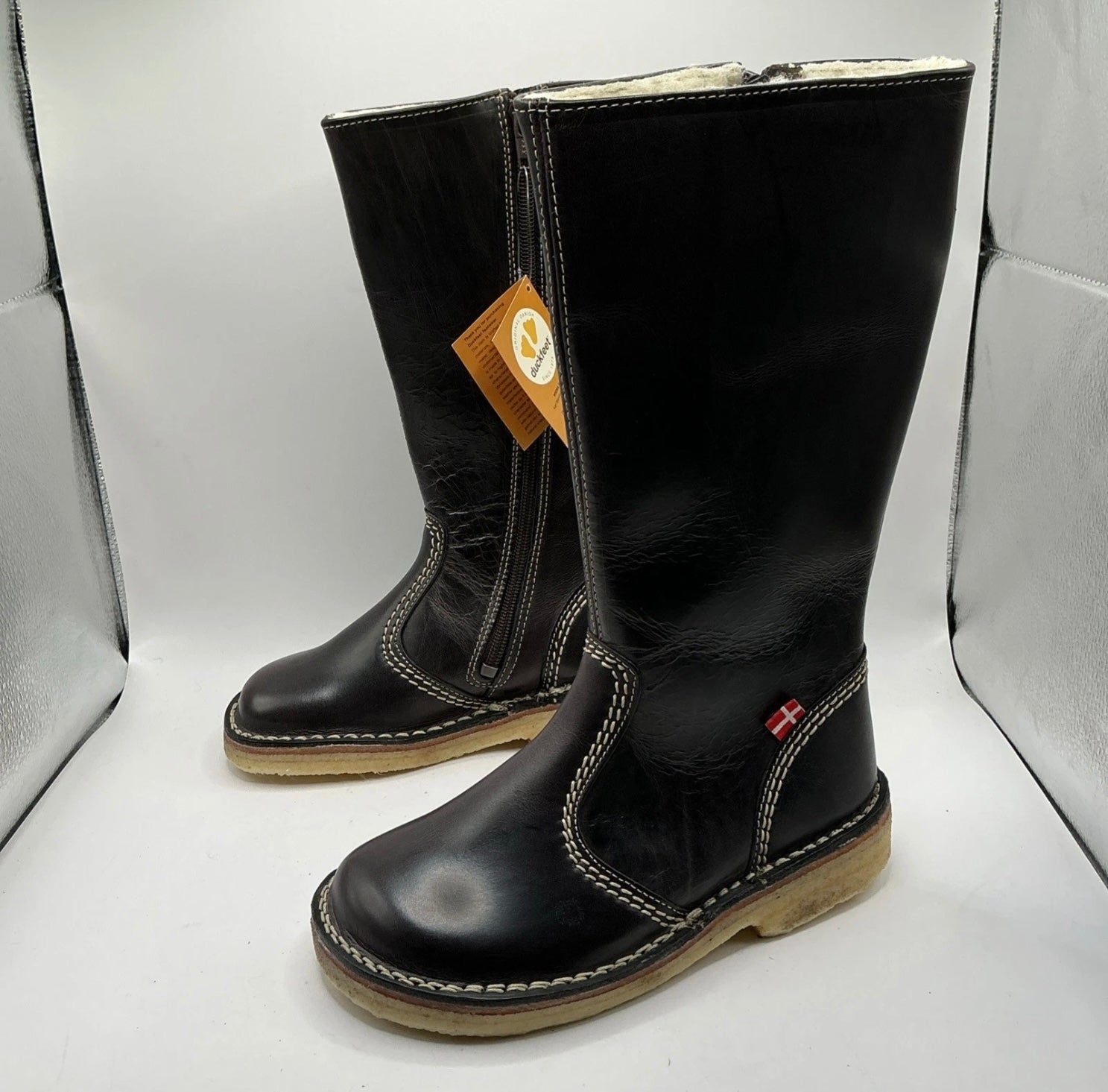 Duckfeet Vejle Slate colour Leather Boots