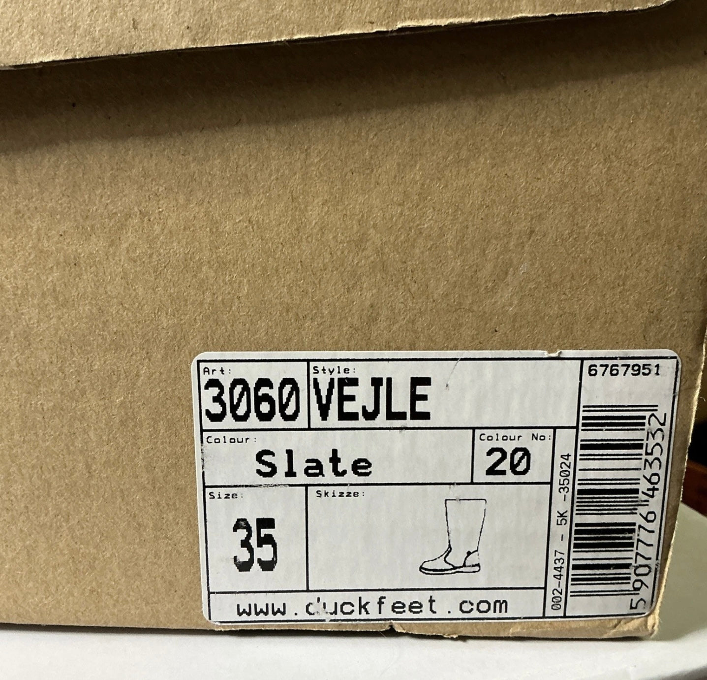 Duckfeet Vejle Slate colour Leather Boots