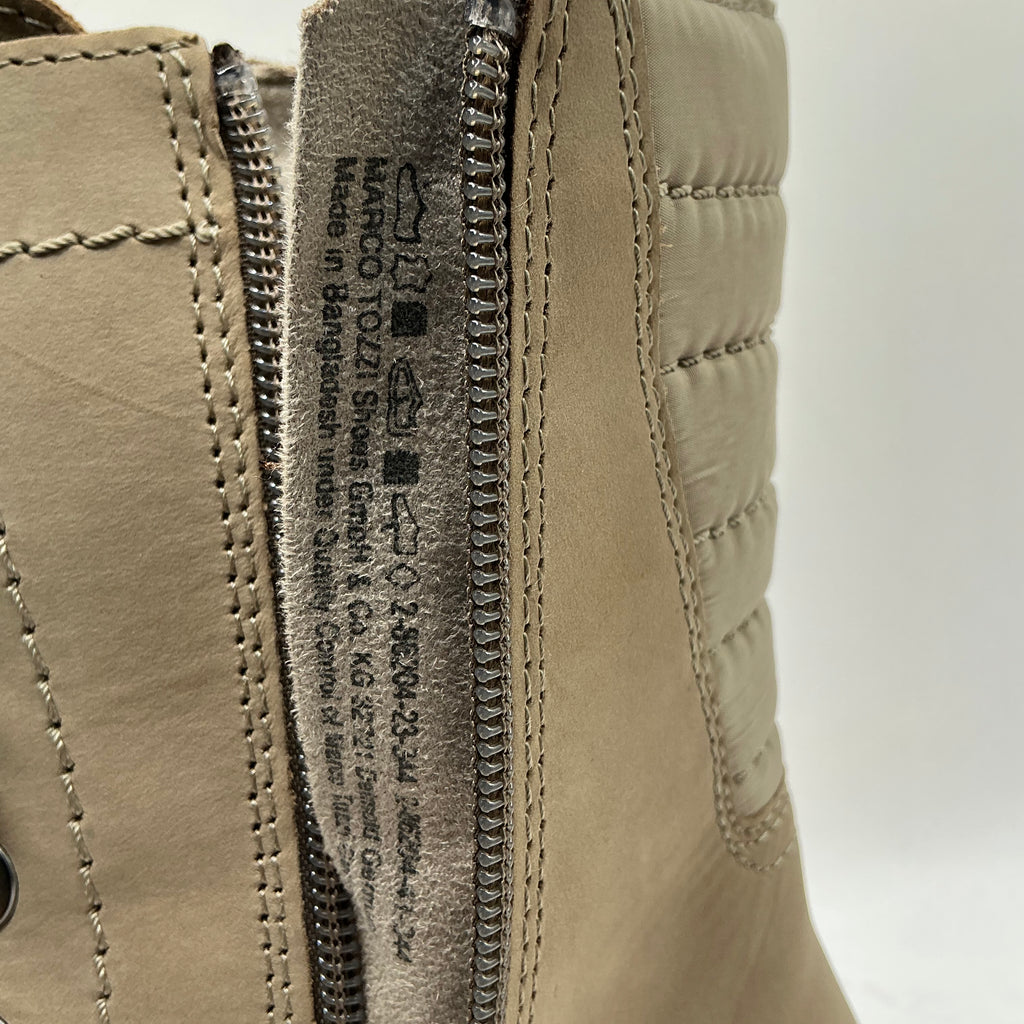 MARCO TOZZI Leather winter ankle boots