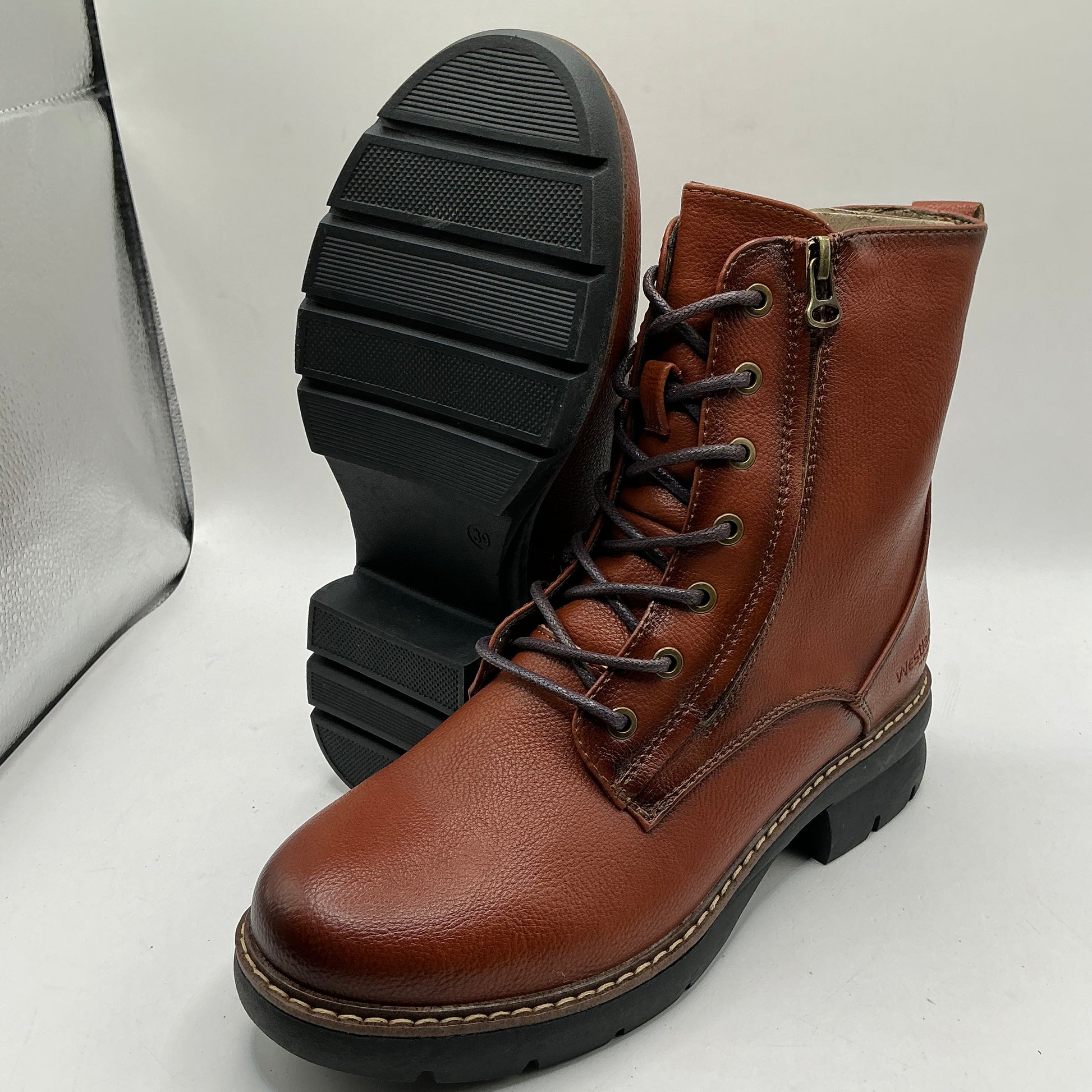 WESTLAND by JOSEF SEIBEL chunky vegan ankle boots