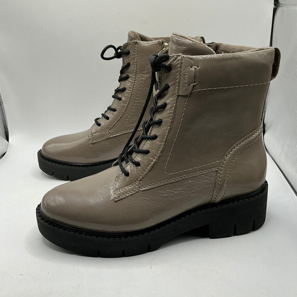 Tamaris Comfort Patent Leather Ankle Boots