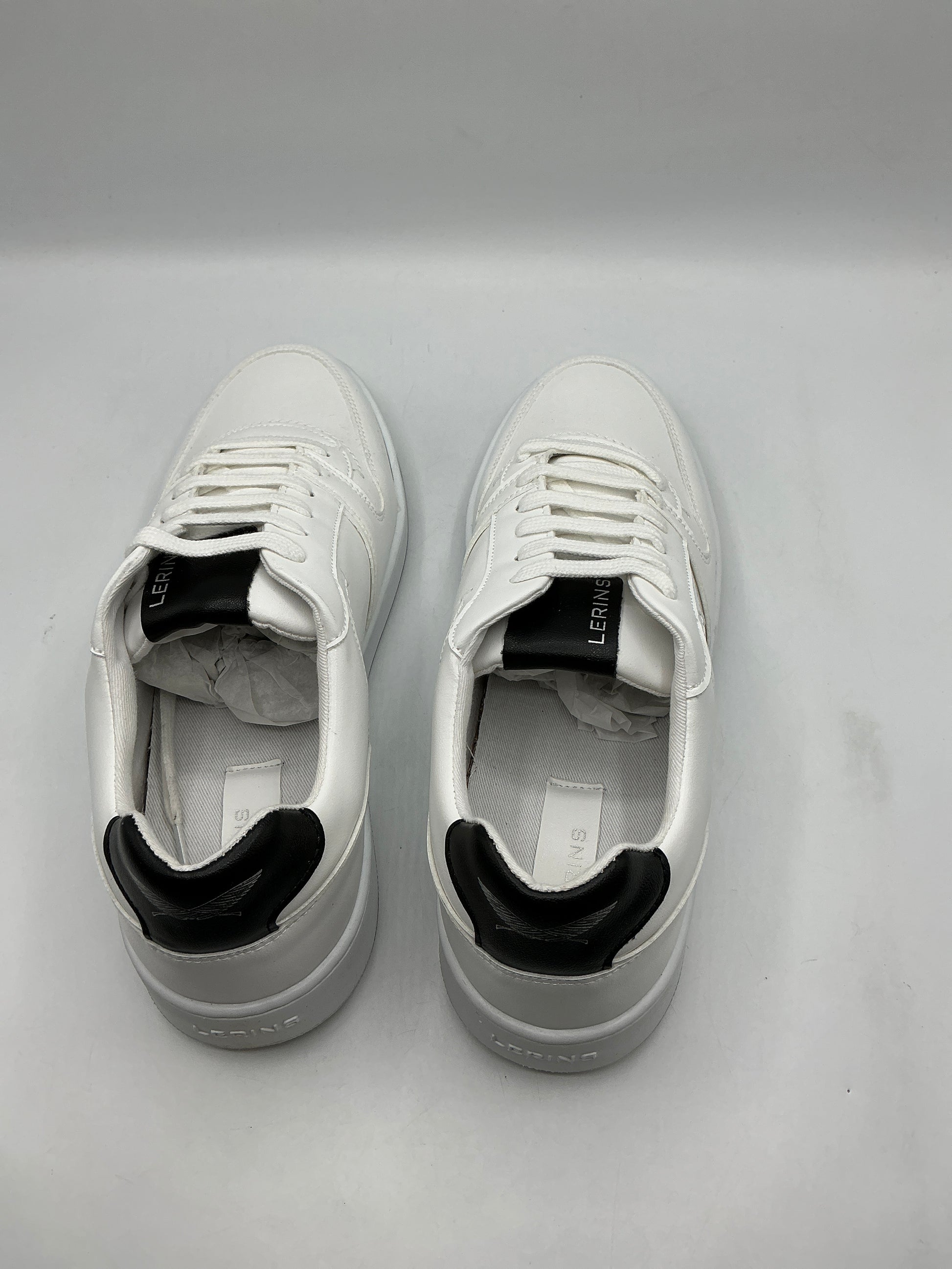 LERINS Mens Pallm white synthetic premium trainers size 8/9/10