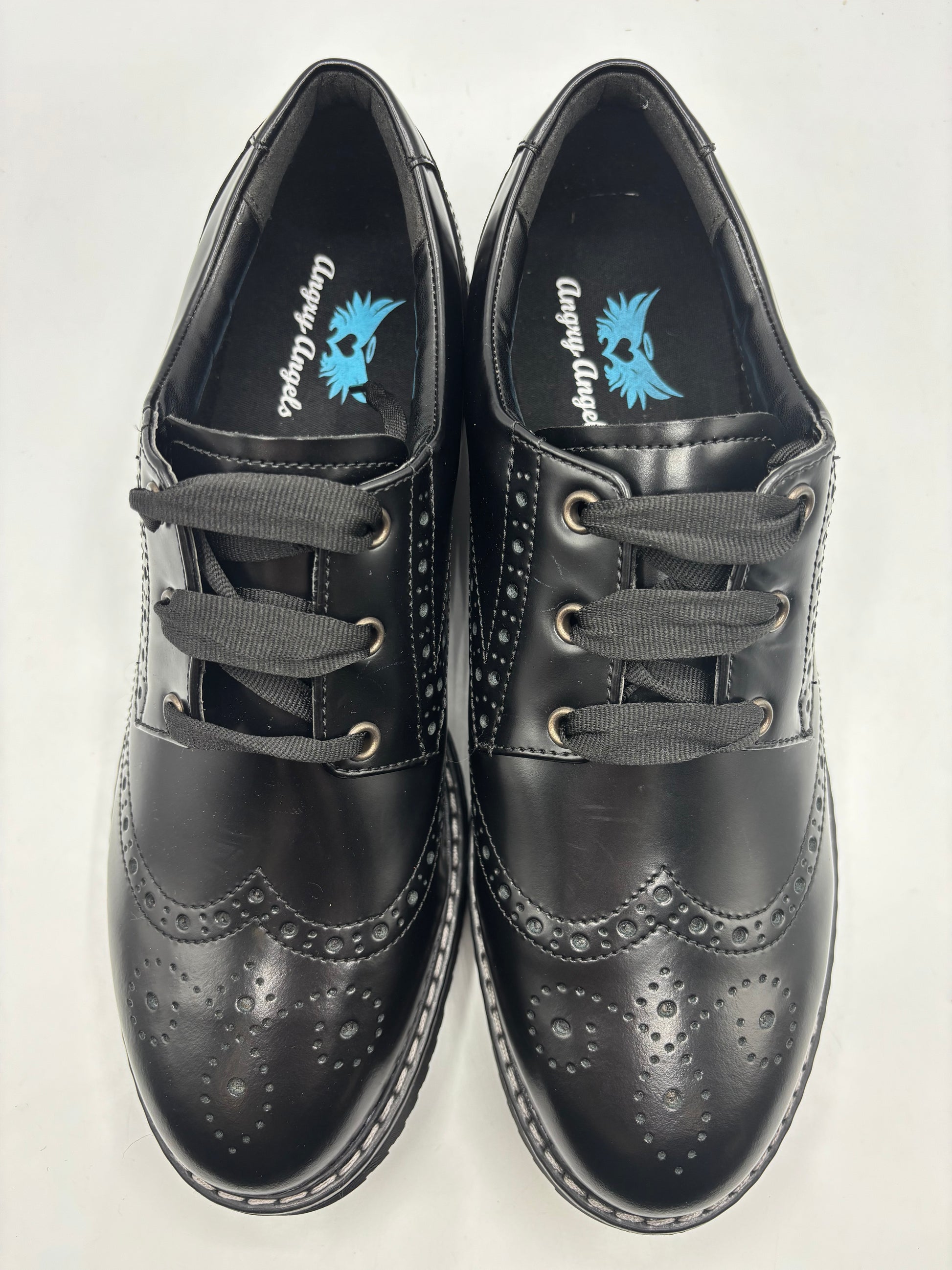 Start-rite angry angel, girls leather brogue shoes