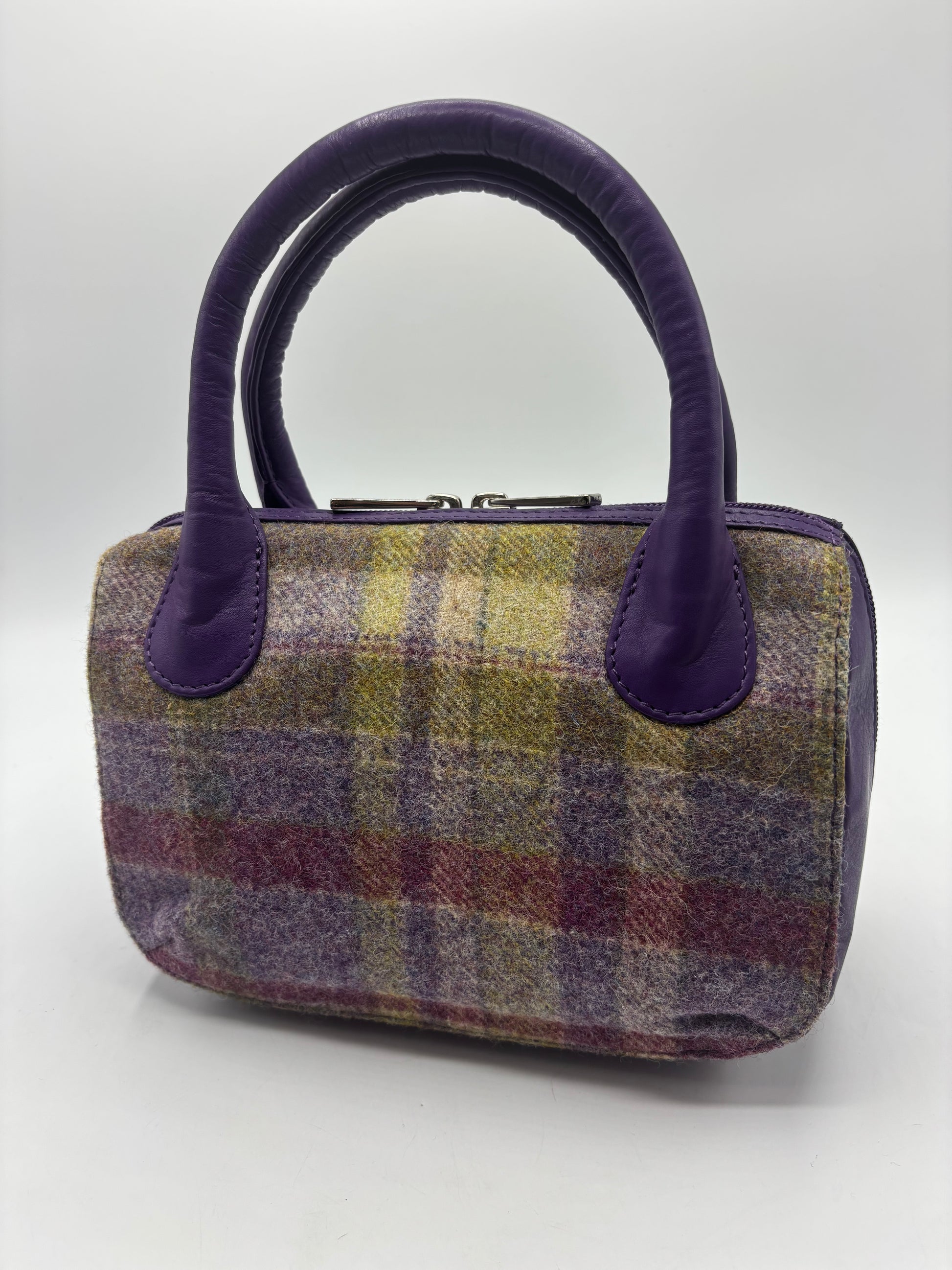 Abertweed by mala leather grab bag