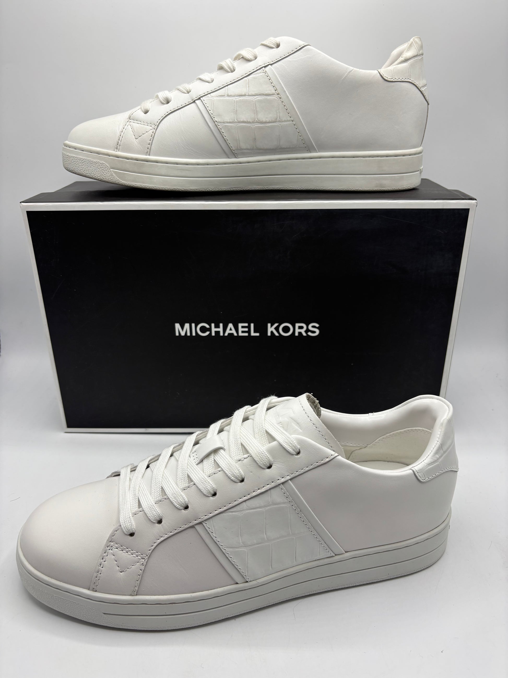 Michael kors white leather trainers