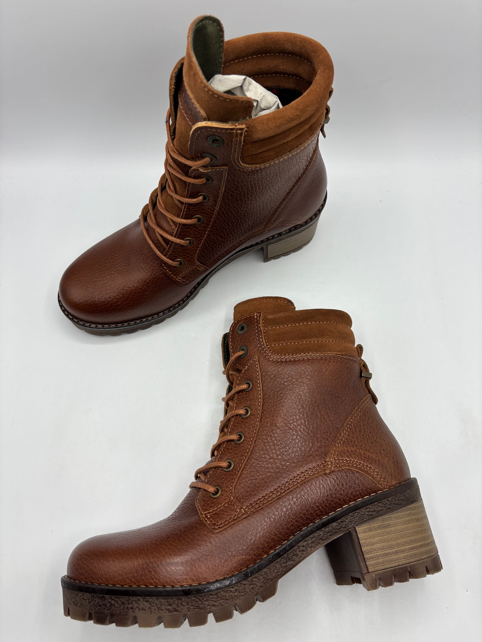 Barbour “stark” leather ankle boots