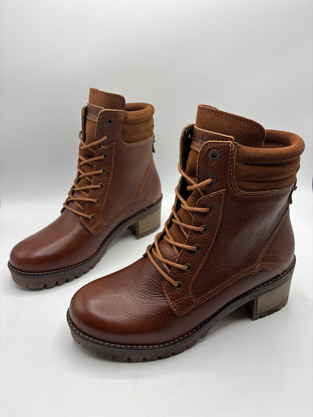 Barbour “stark” leather ankle boots