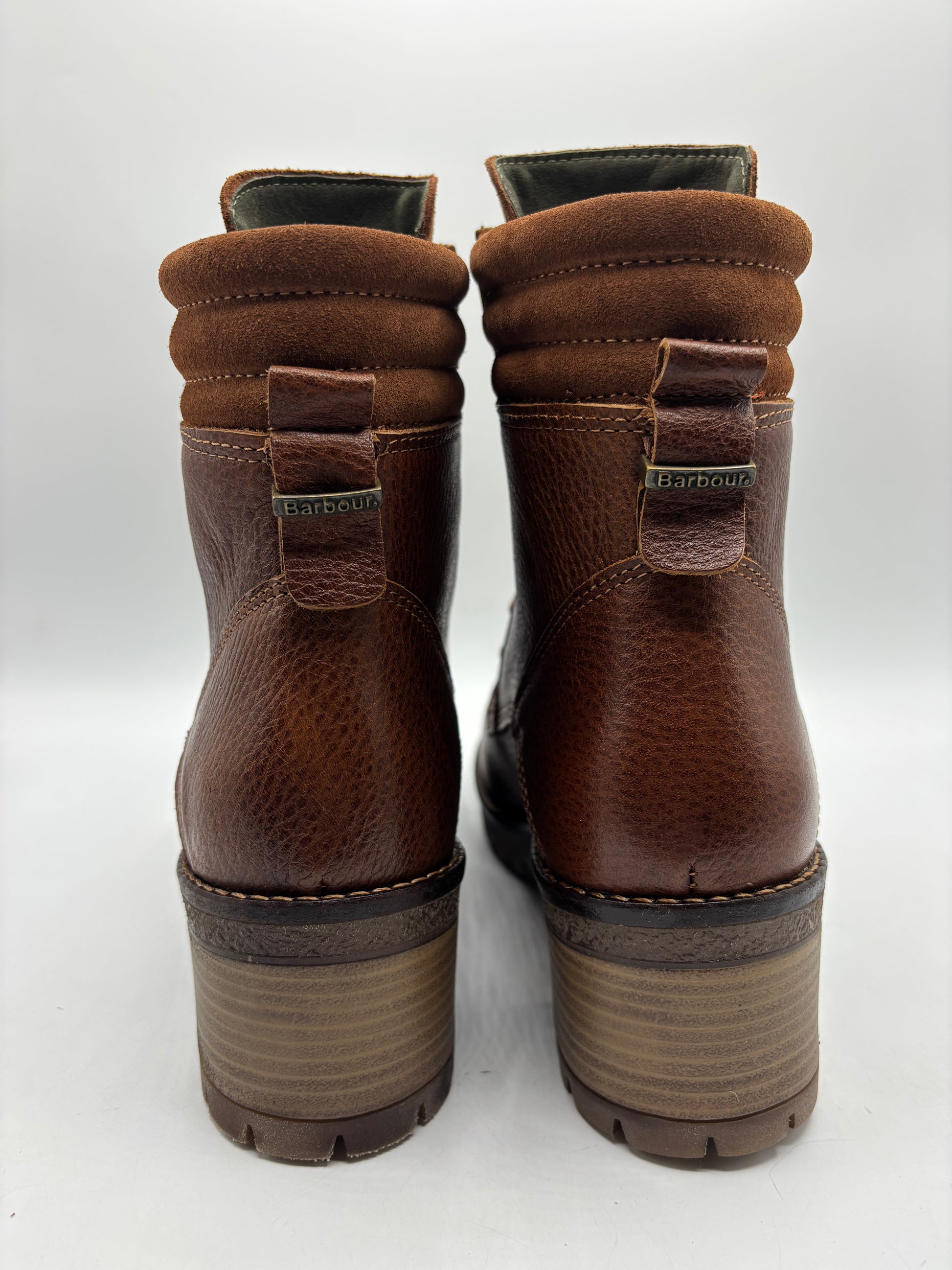 Barbour “stark” leather ankle boots