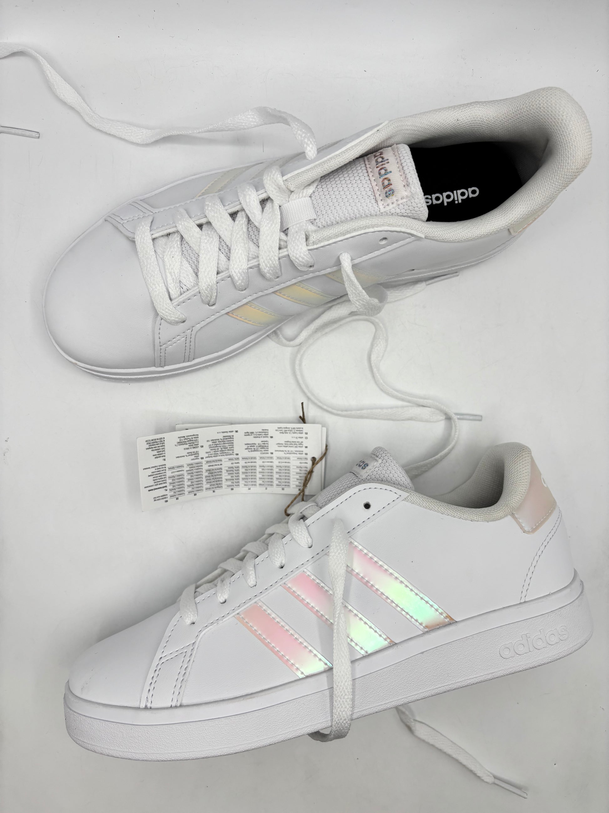 Adidas grand court 2.0 k trainers, size 5.5