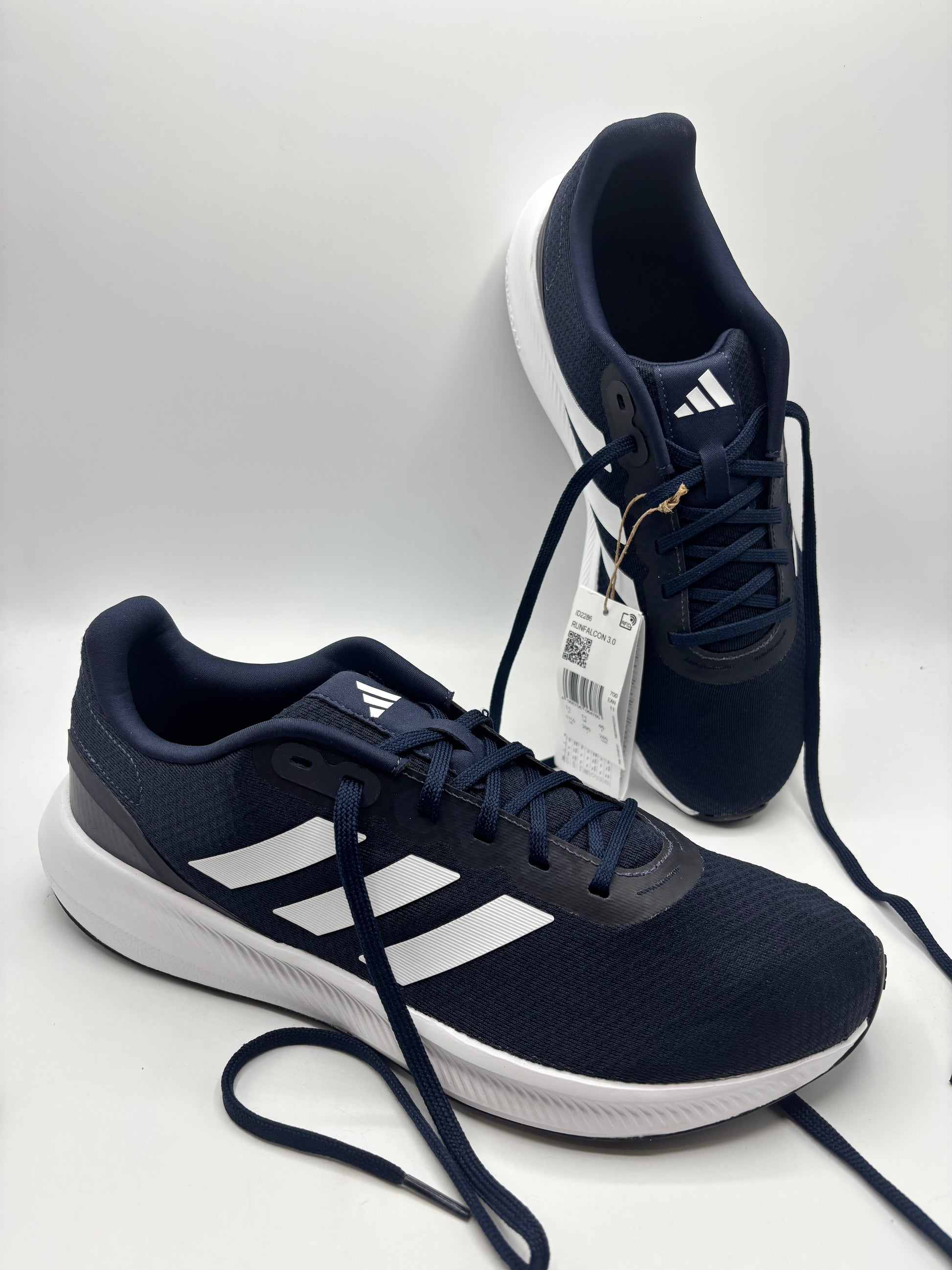 ADIDAS RUNFALCON 3.0 MENS NAVY SHOES, sizes 11