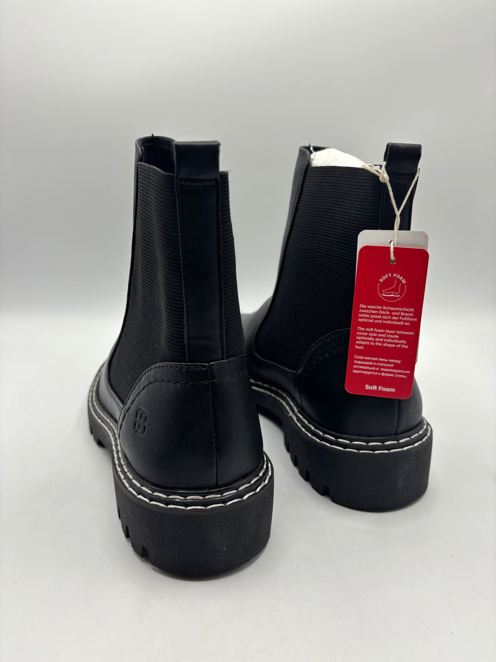 S.Oliver vegan chunky Chelsea boots (size5)