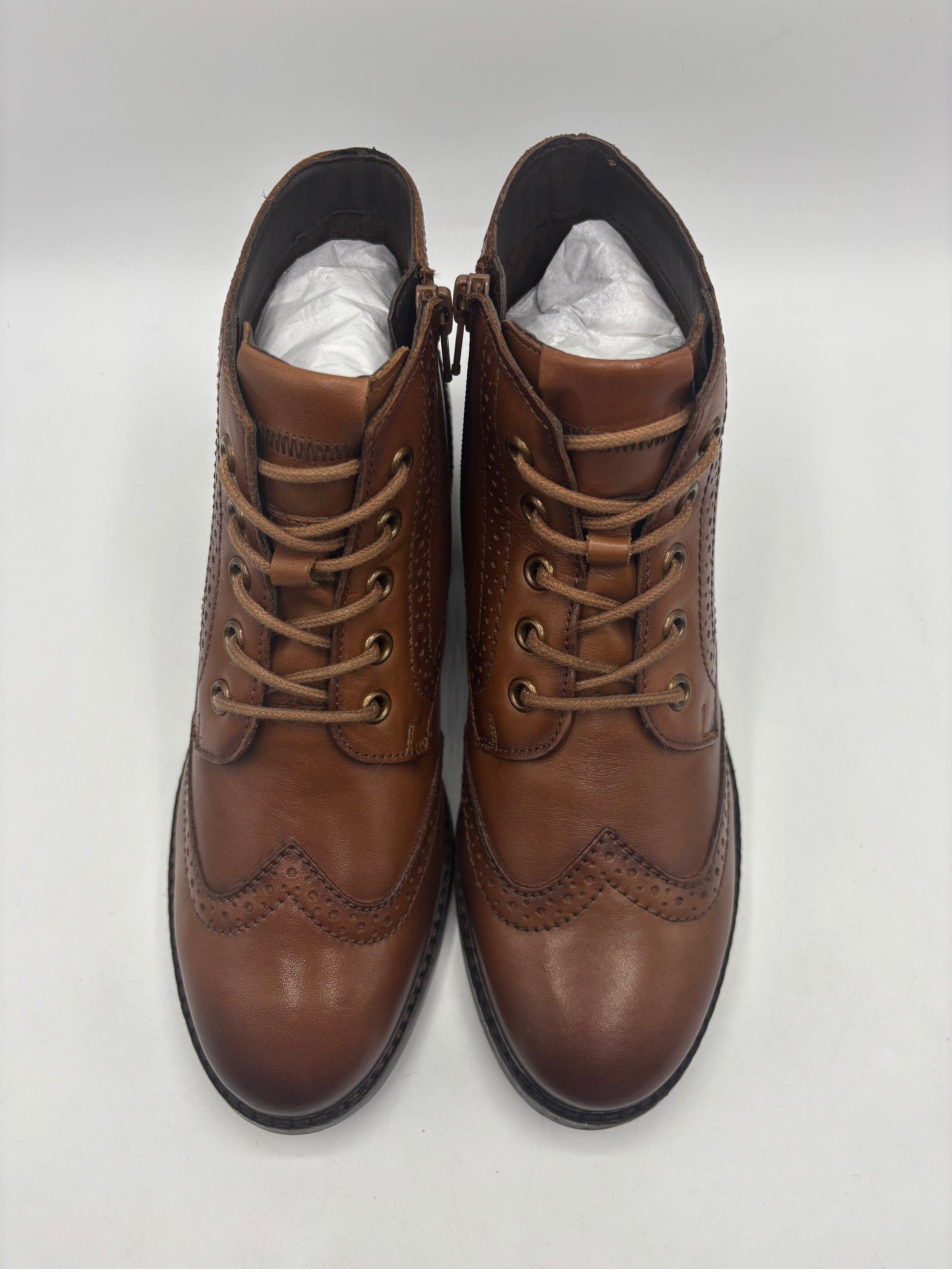 Josef seibel “Kate 11” brown leather ankle boots