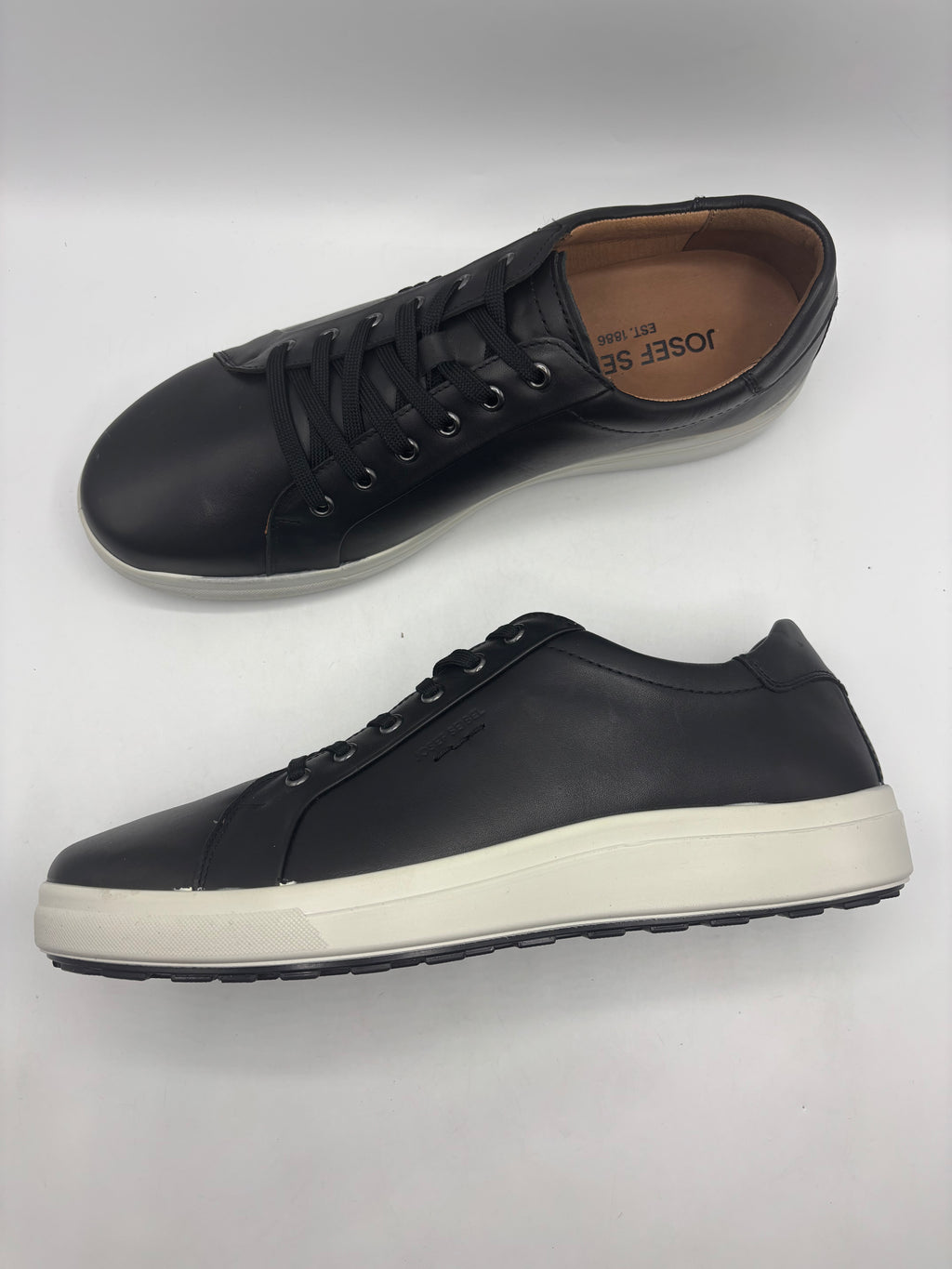 Josef seibel maddox 05 men’s leather trainers (size 12)