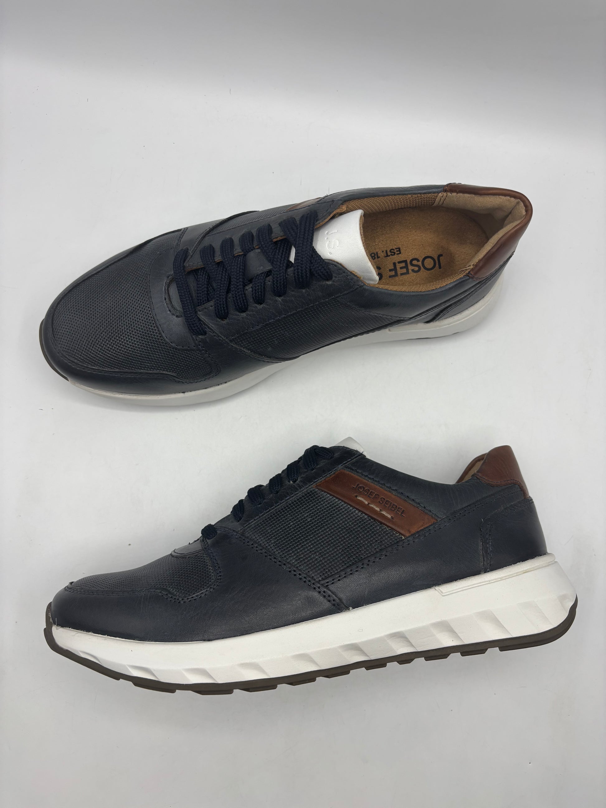 Josef seibel “Cameron 10” men’s leather lace up trainers