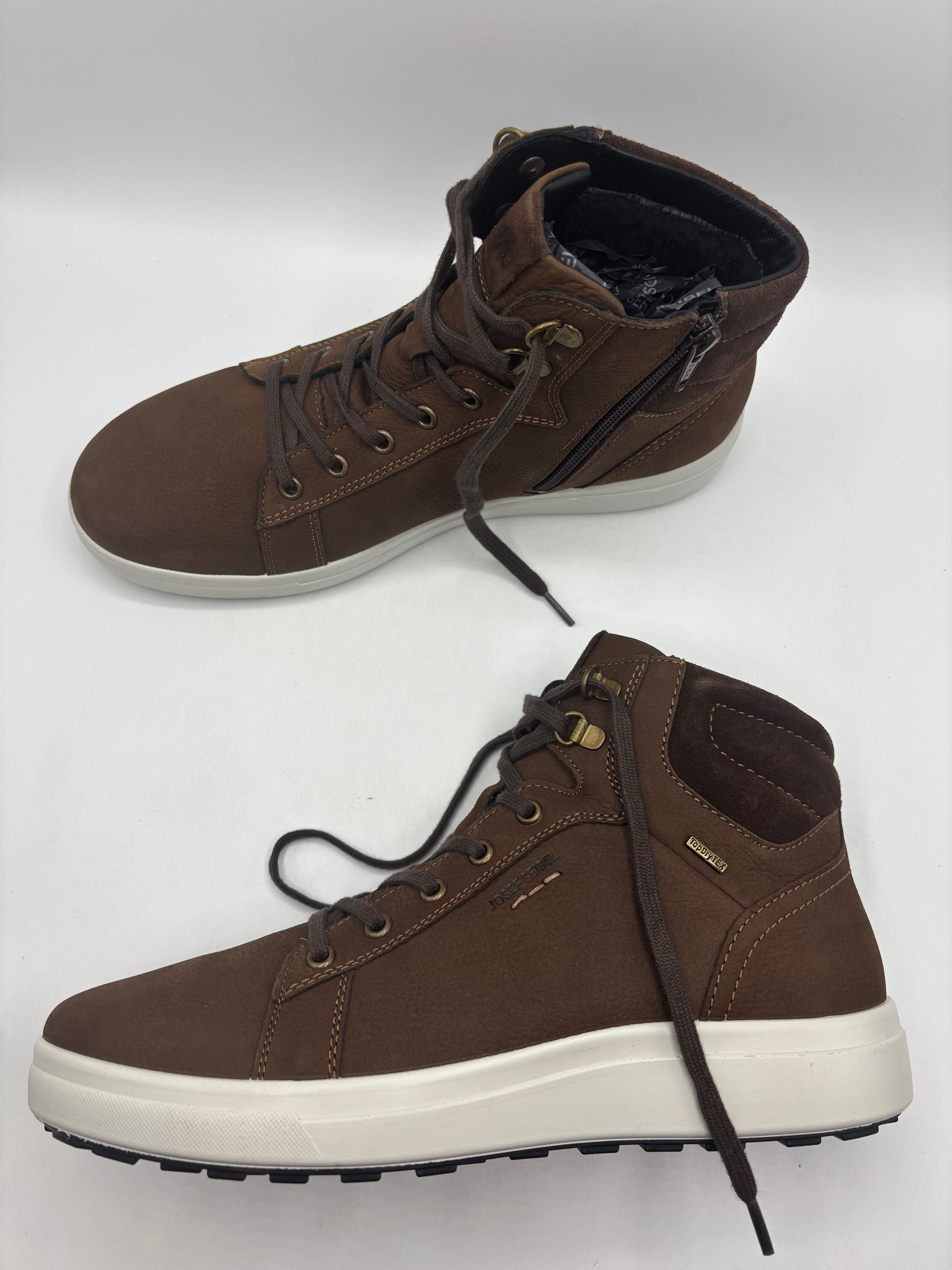 Josef seibel “maddox 52” mens leather lace up trainer boot