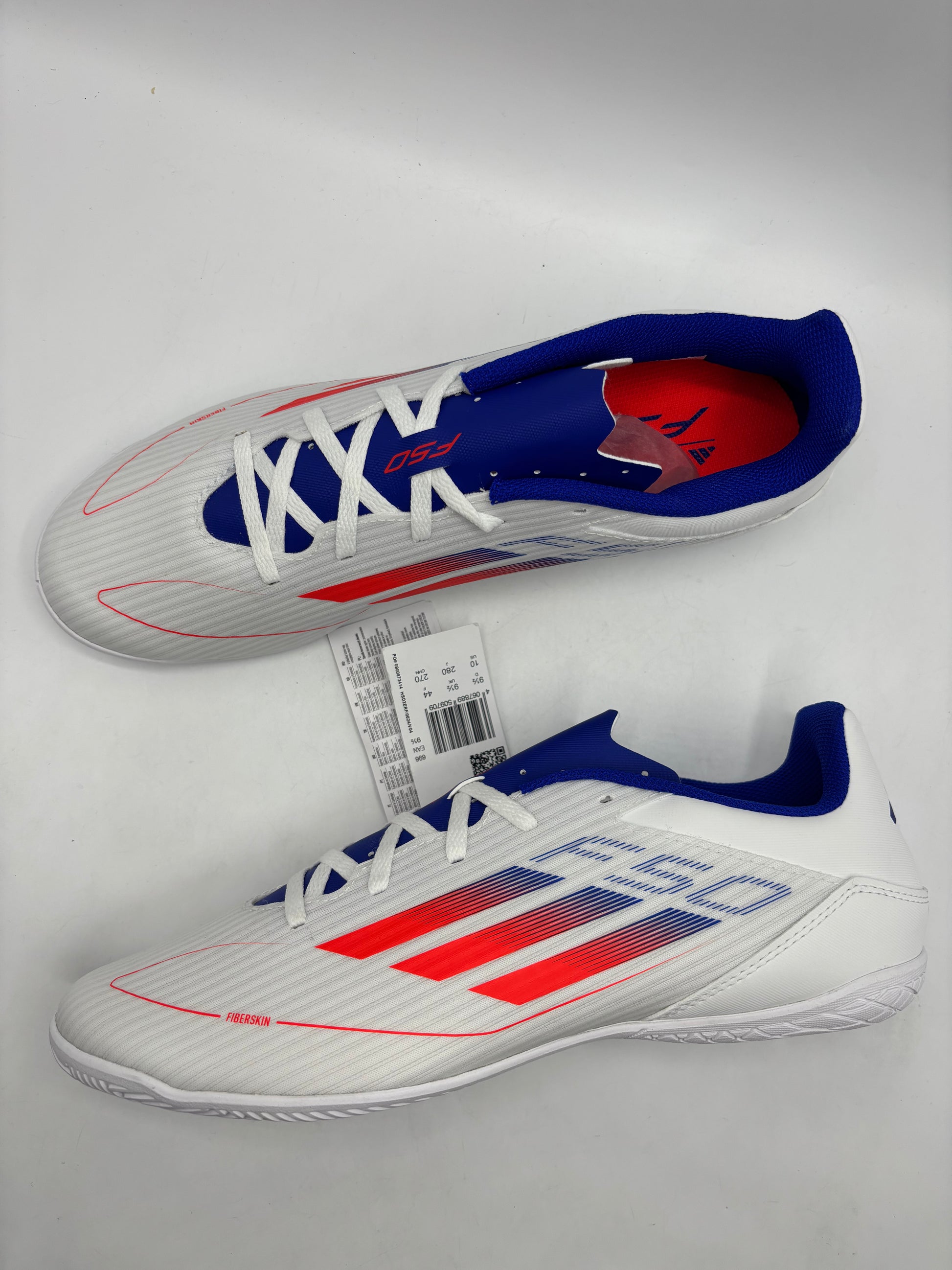 ADIDAS F50 CLUB INDOOR BOOTS (size 9.5)