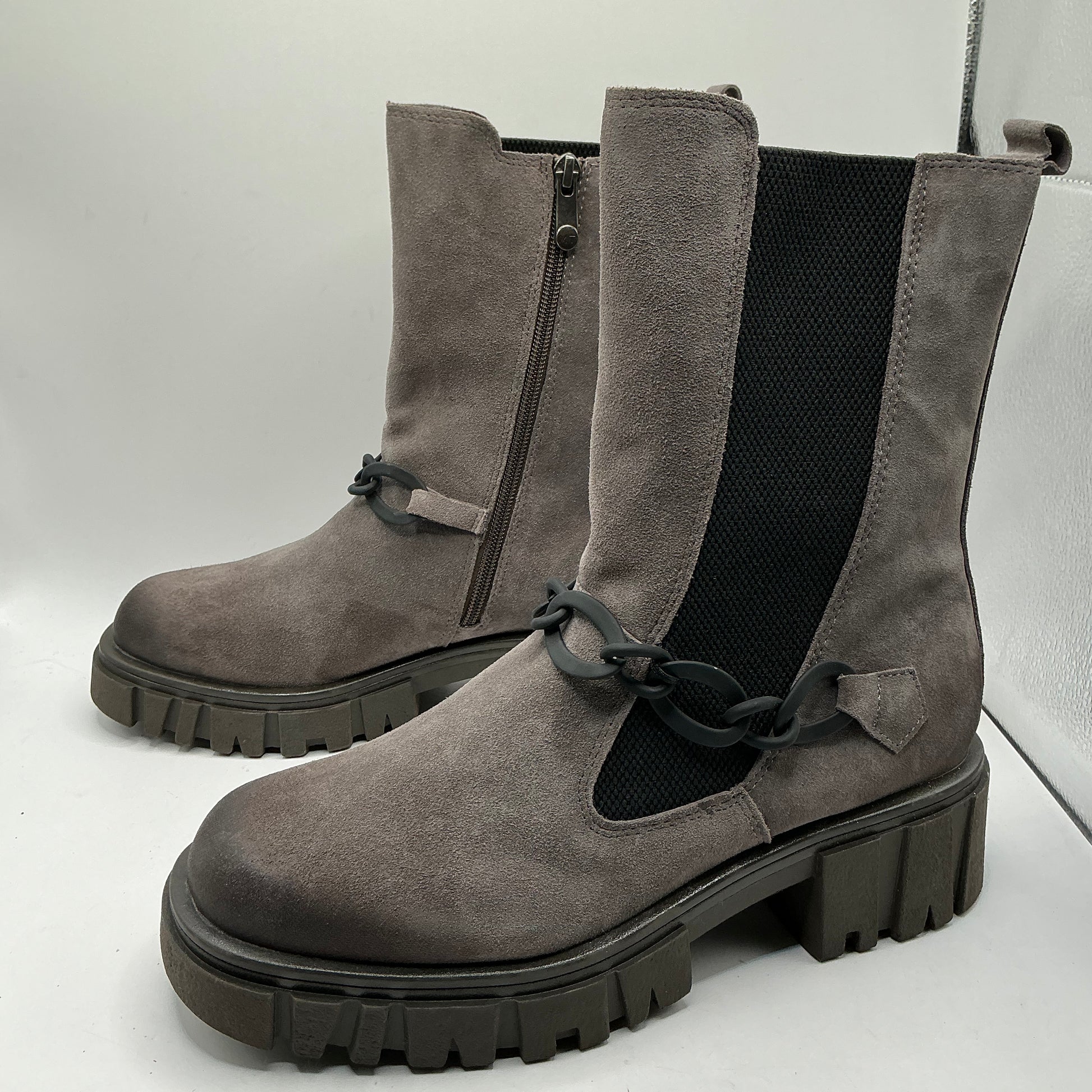 MARCO TOZZI suede chunky ankle boots