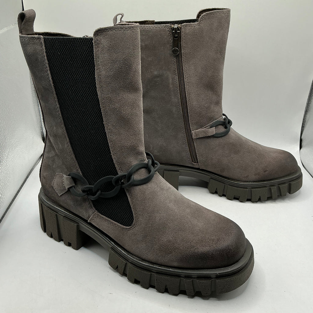 MARCO TOZZI suede chunky ankle boots