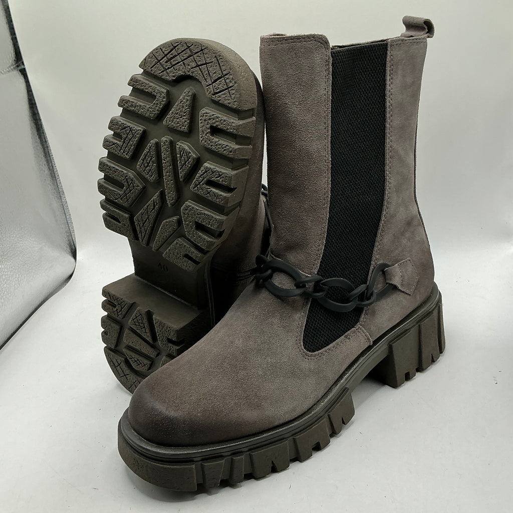 MARCO TOZZI suede chunky ankle boots