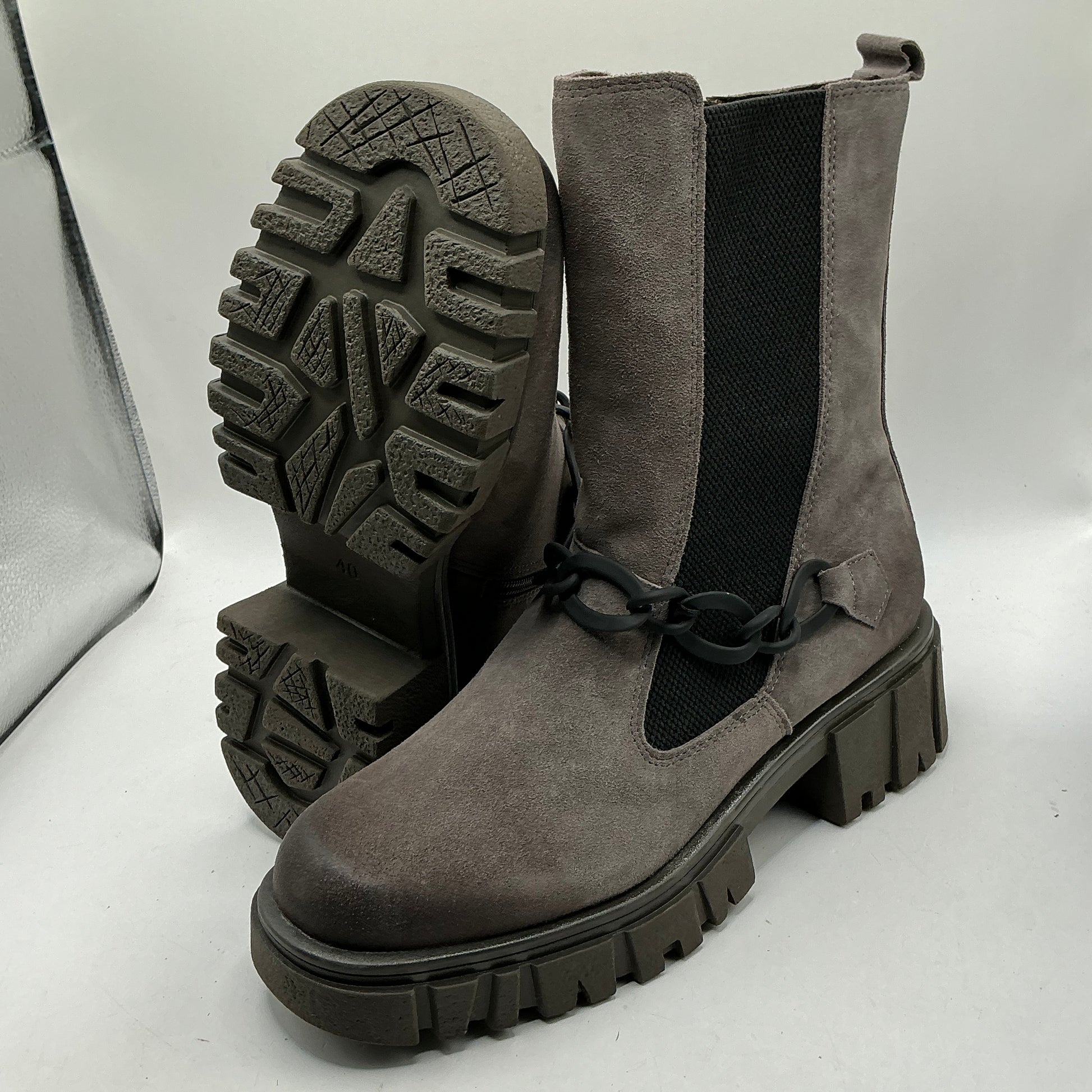 MARCO TOZZI suede chunky ankle boots
