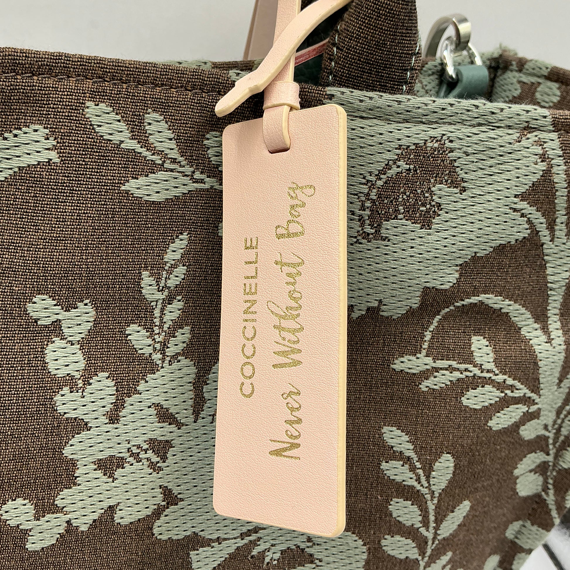 Coccinelle, Never Without Bag, Jacquard Fabric Tote Bag With Shoulder Strap