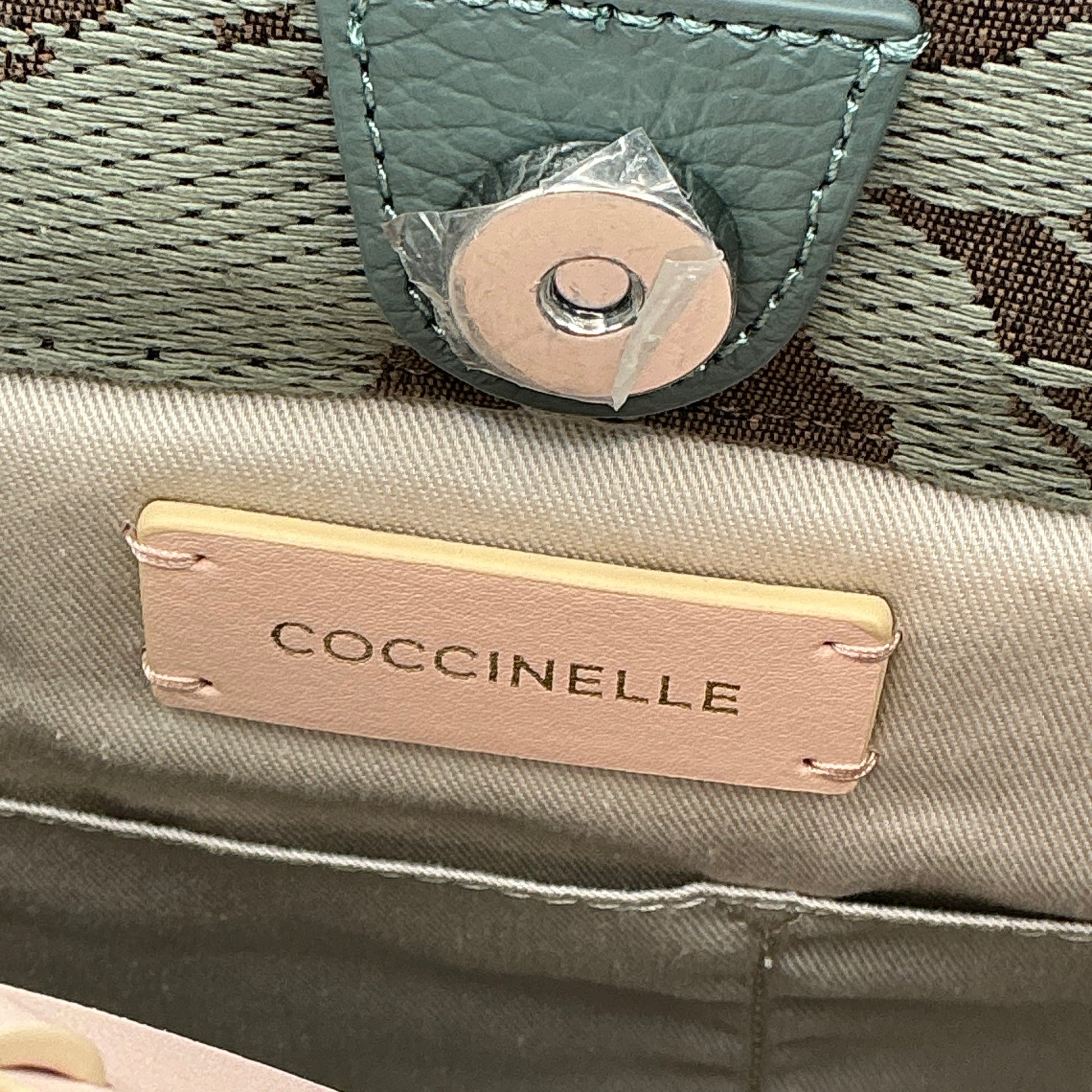 Coccinelle, Never Without Bag, Jacquard Fabric Tote Bag With Shoulder Strap