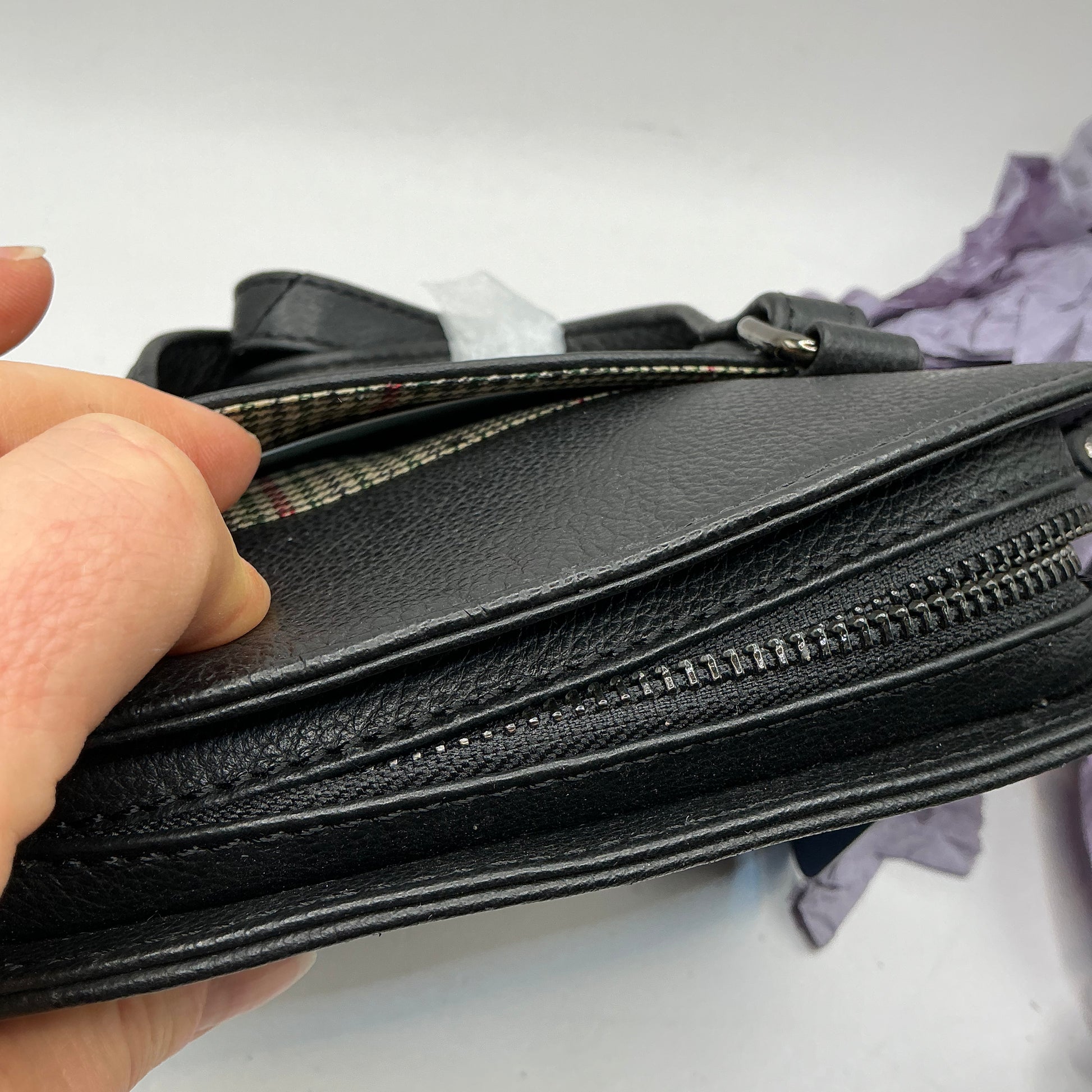 MALA LEATHER steed curved crossbody bag