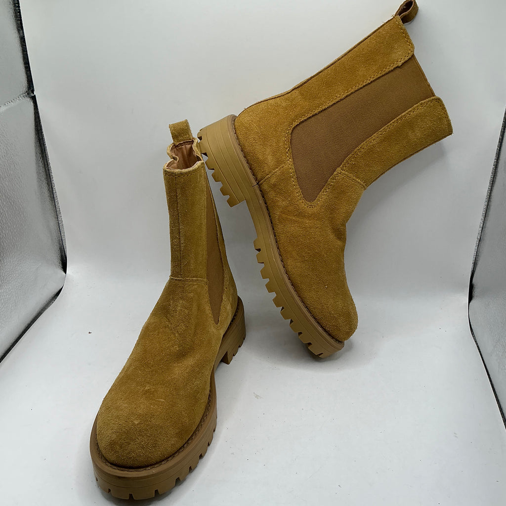 M & S insolia chunky suede ankle boots