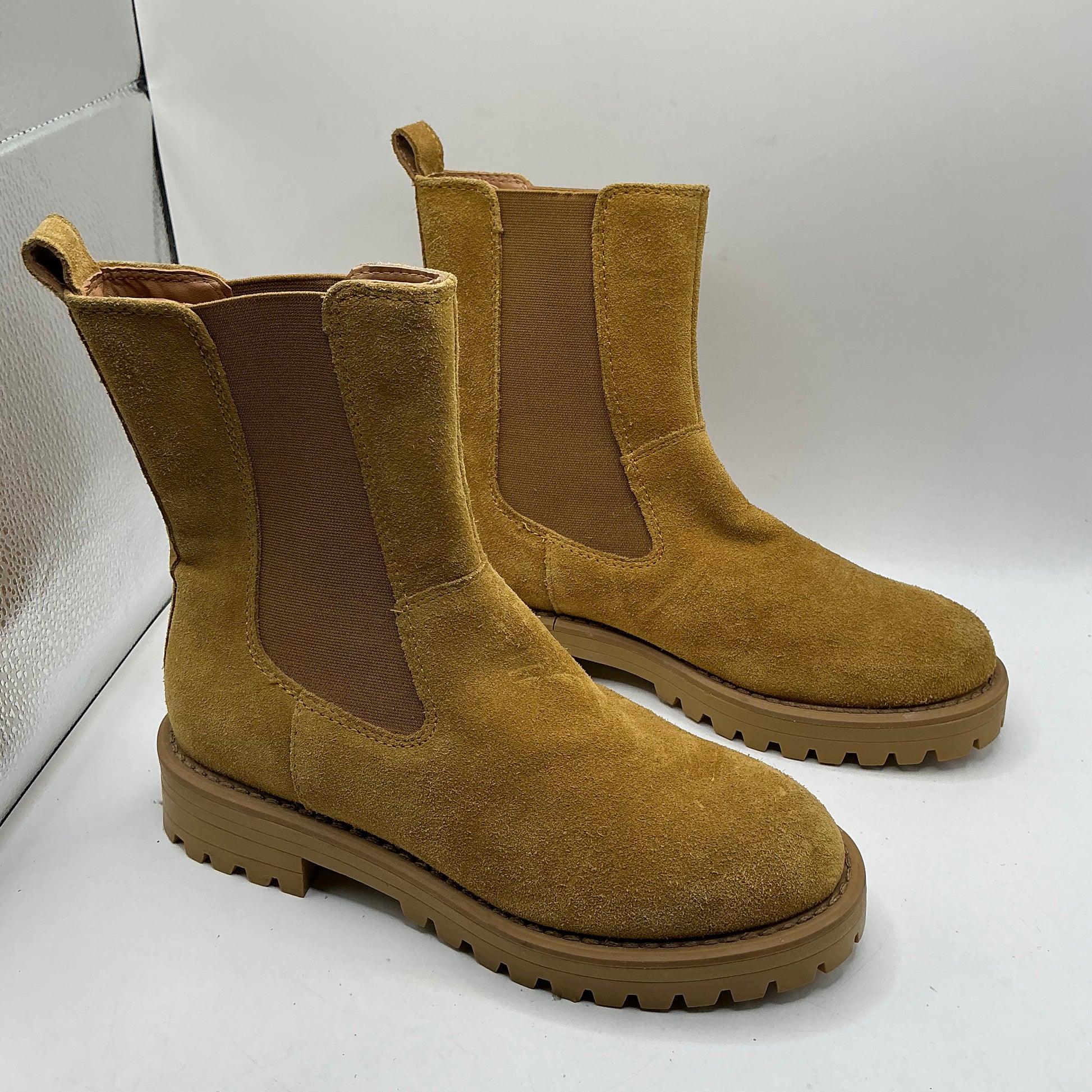 M & S insolia chunky suede ankle boots