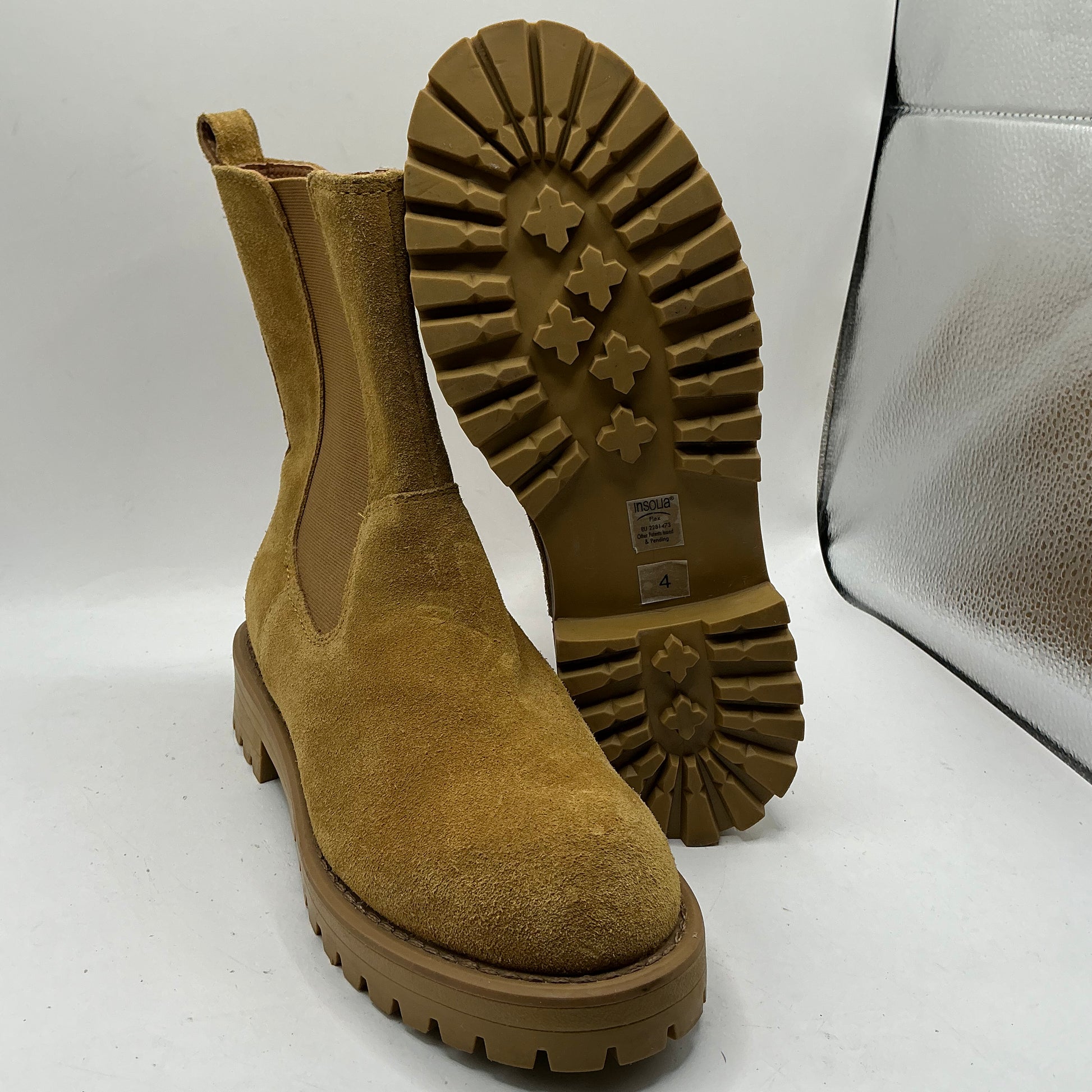 M & S insolia chunky suede ankle boots