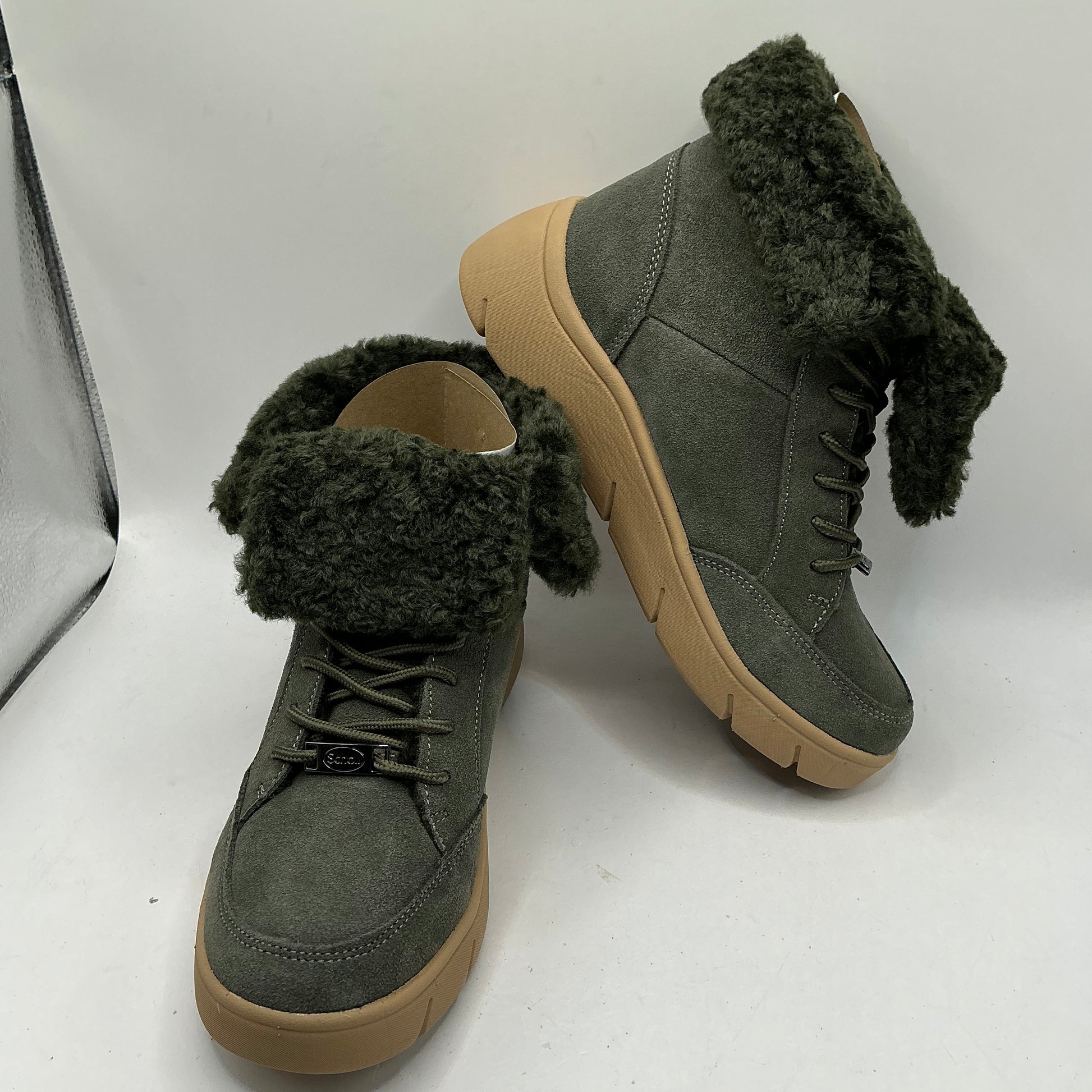 Scholl Stelvio Suede Ankle Boots