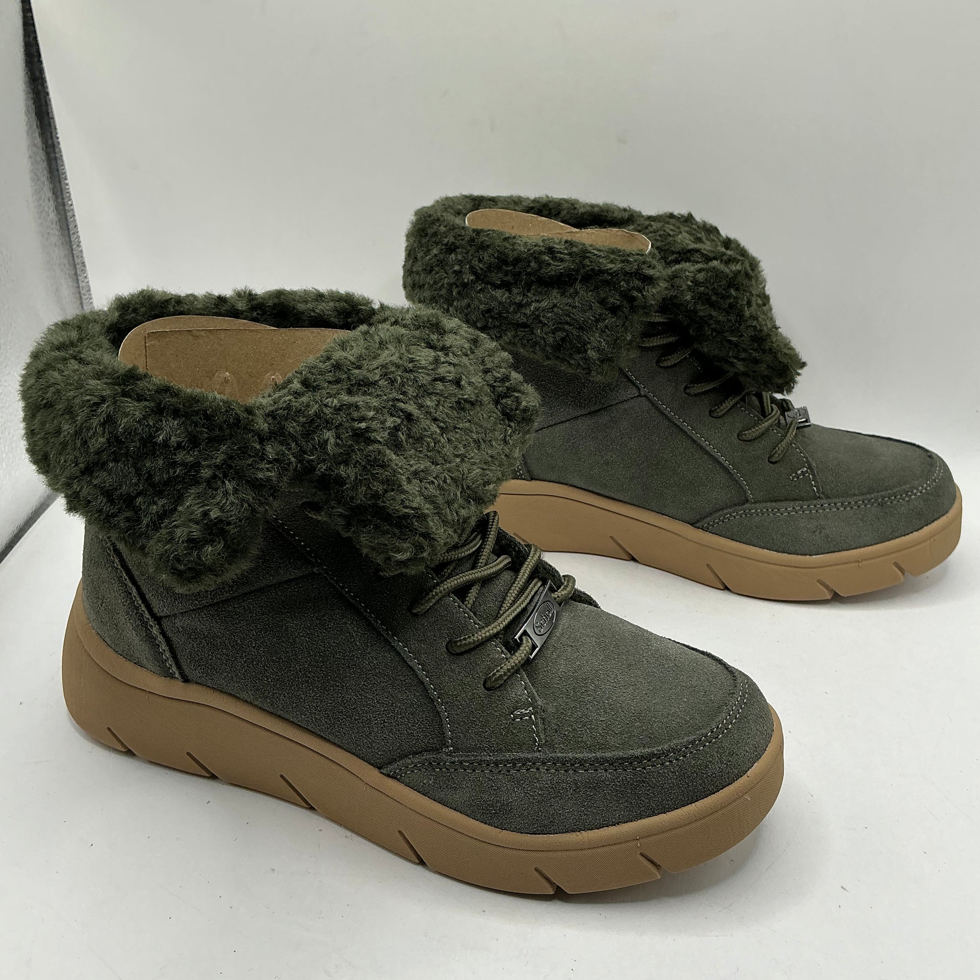 Scholl Stelvio Suede Ankle Boots