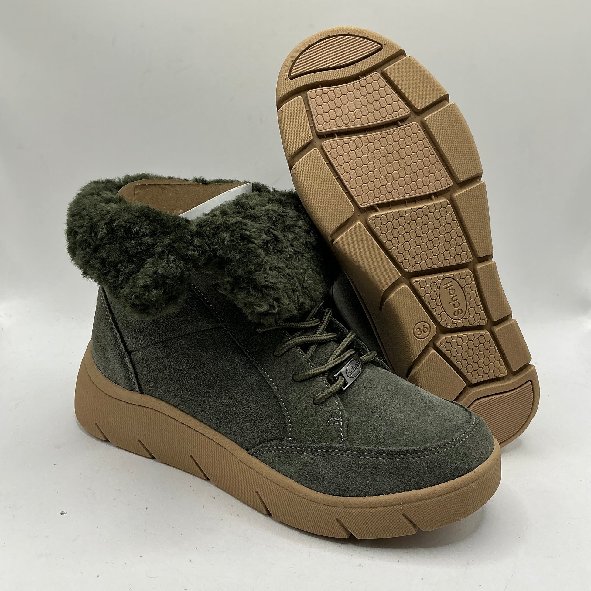 Scholl Stelvio Suede Ankle Boots