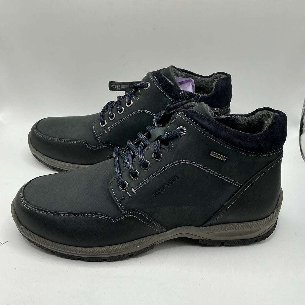 Josef Seibel ‘Lenny’ navy Nubuck leather boots